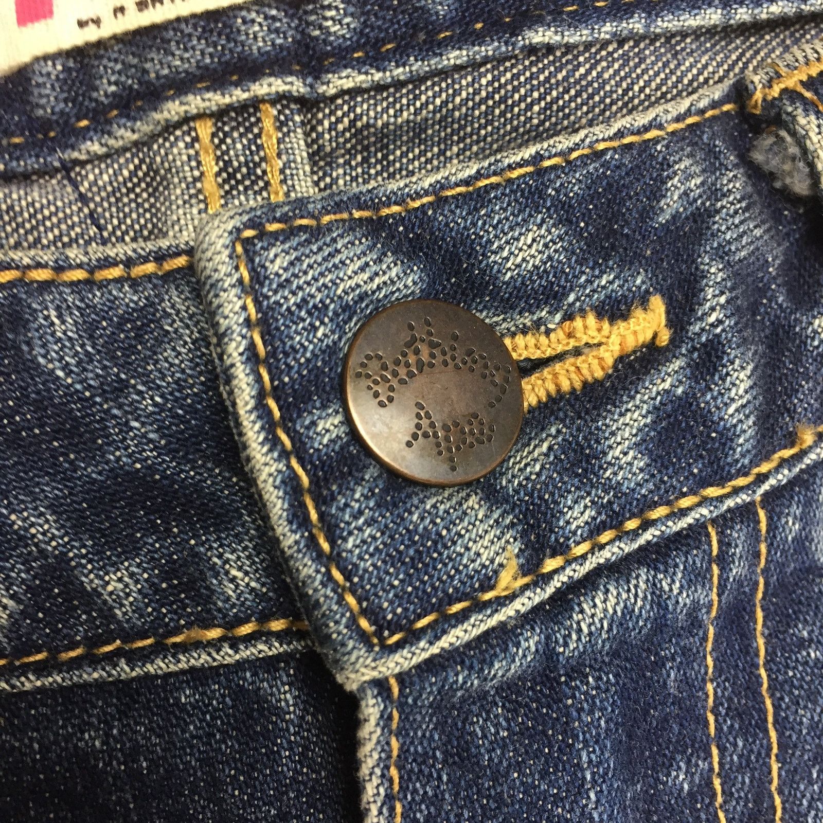 Bape BAPE Pink Yarn Spell Out Denim Jeans Size US 30 / EU 46 - 4 Thumbnail