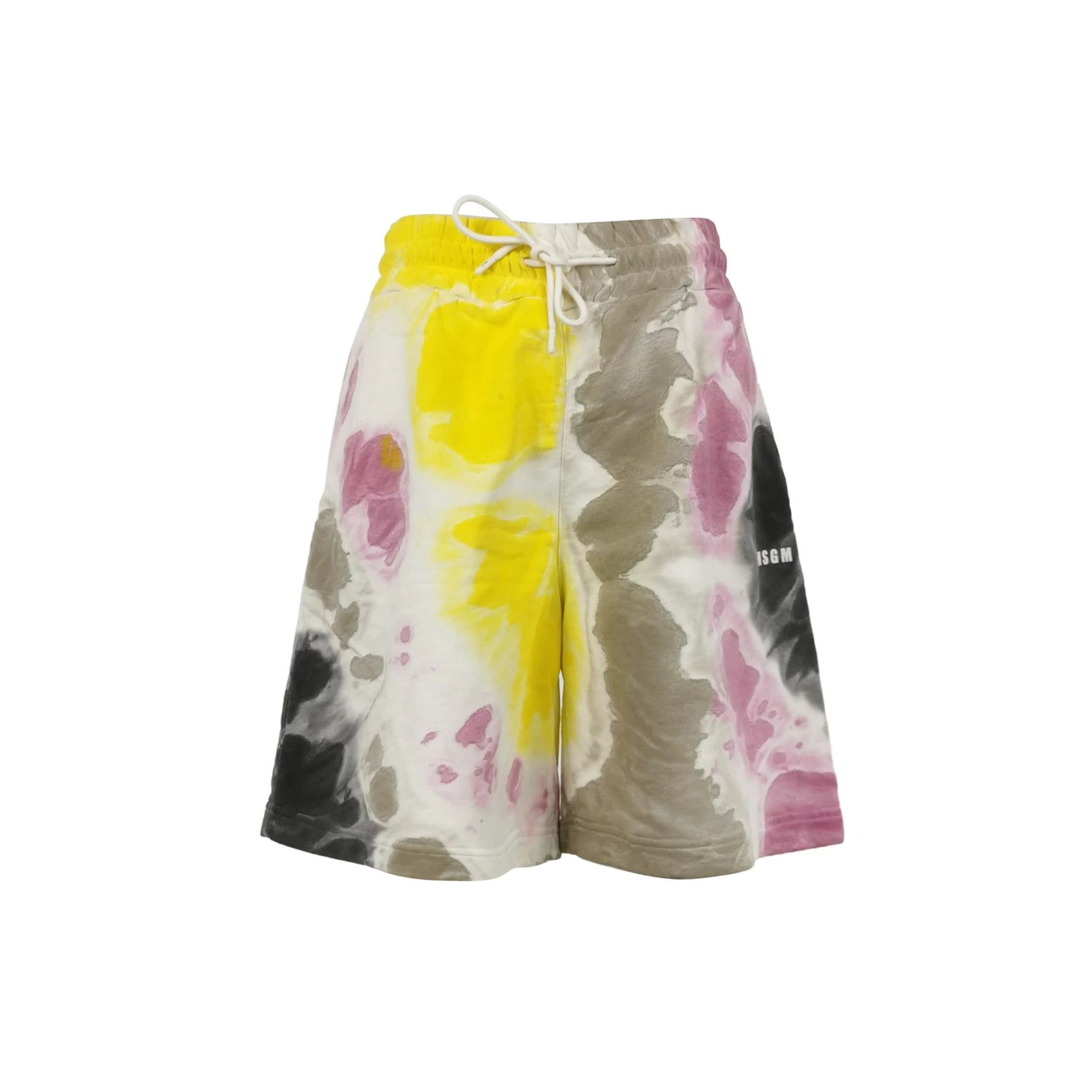 MSGM MSGM Cotton Colorblock Logo Shorts S Size 27" / US 4 / IT 40 - 1 Thumbnail