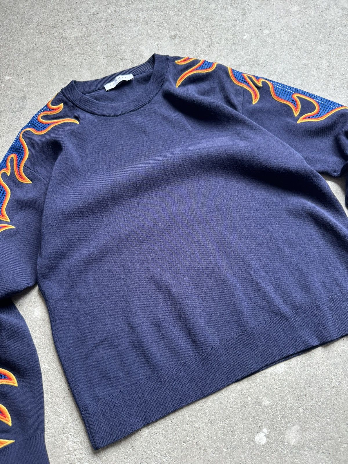 Sandro Sandro Paris Flamed Sweatshirt Size M / US 6-8 / IT 42-44 - 5 Thumbnail