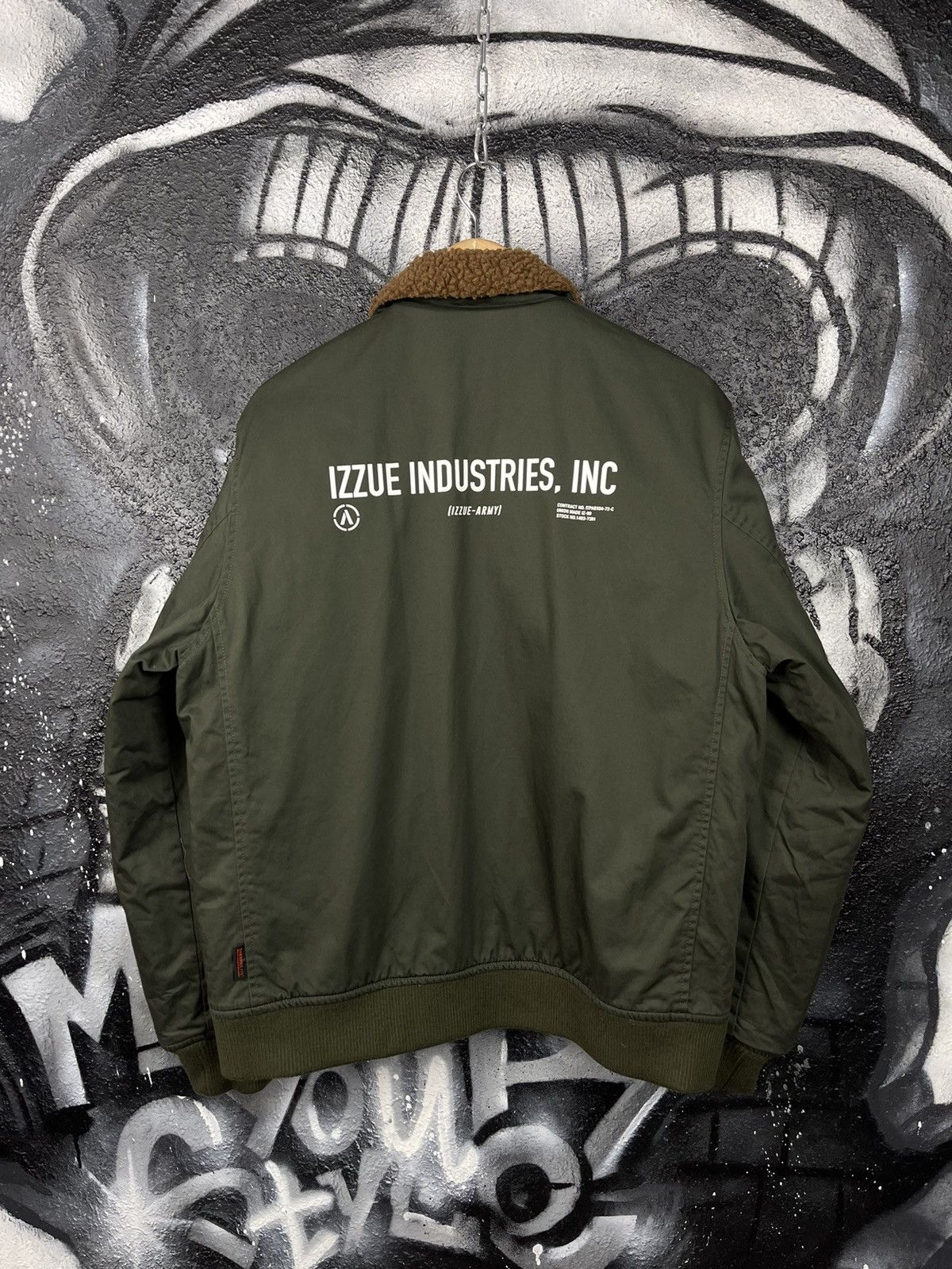 izzue Izzue X04 Army Patched Aviator Bomber Jacket Men’s Size L Size US L / EU 52-54 / 3 - 8 Thumbnail