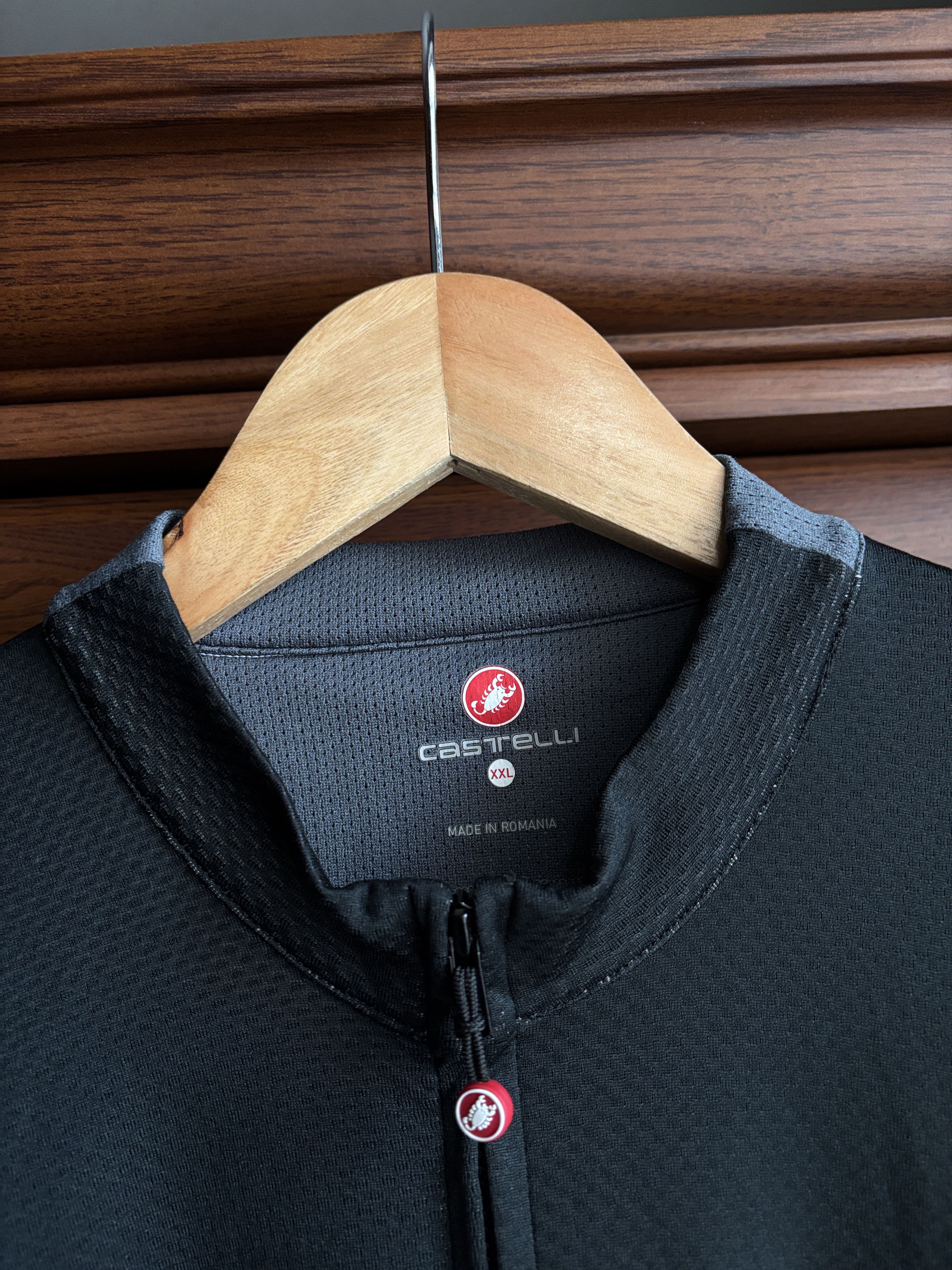 Bicycle Castelli Cycling Jersey Full Zip Short Sleeve Black / Gray Size US XXL / EU 58 / 5 - 8 Thumbnail