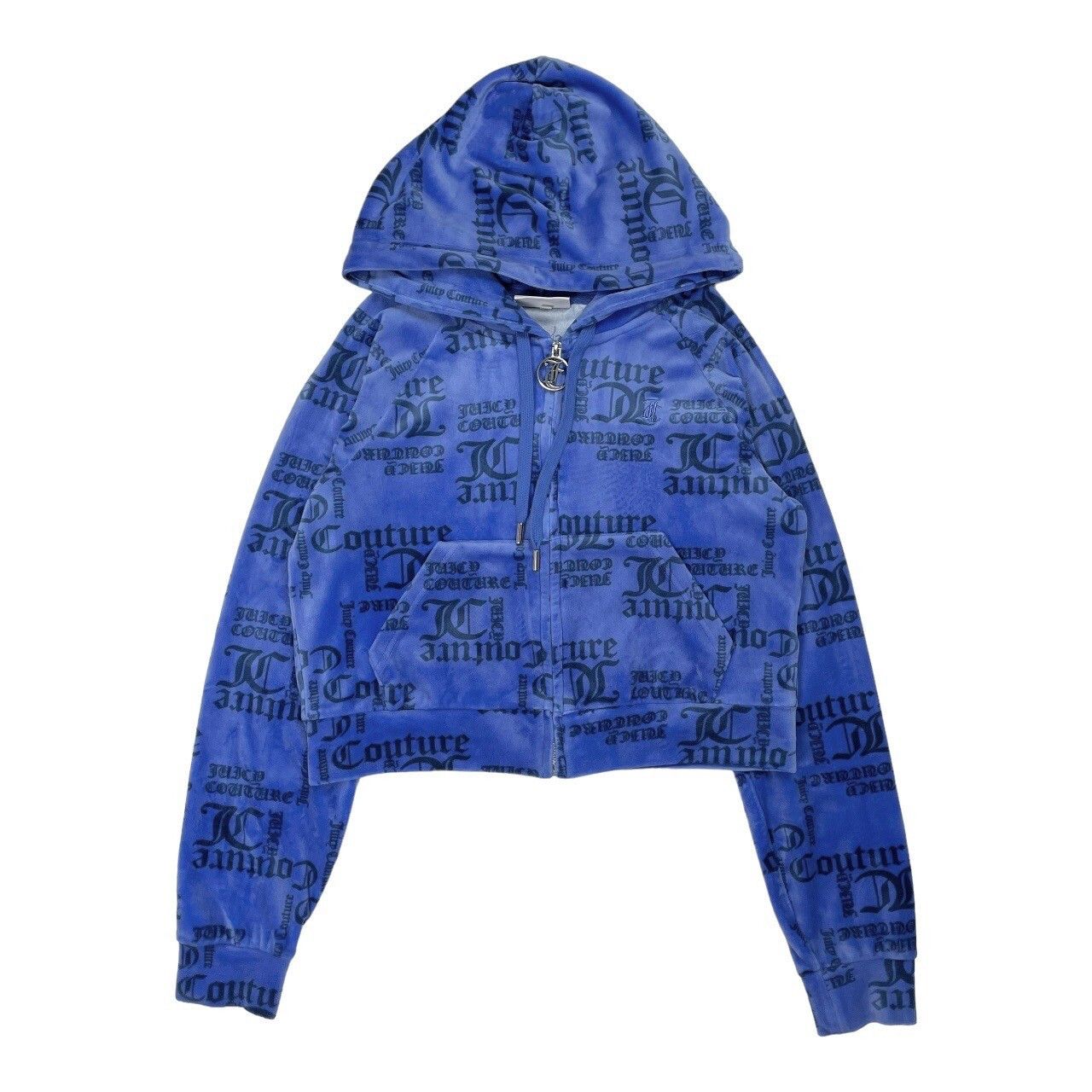 Juicy Couture Juicy Couture Hoodie Cropped Monogram Track Jacket Large Size L / US 10 / IT 46 - 2 Thumbnail