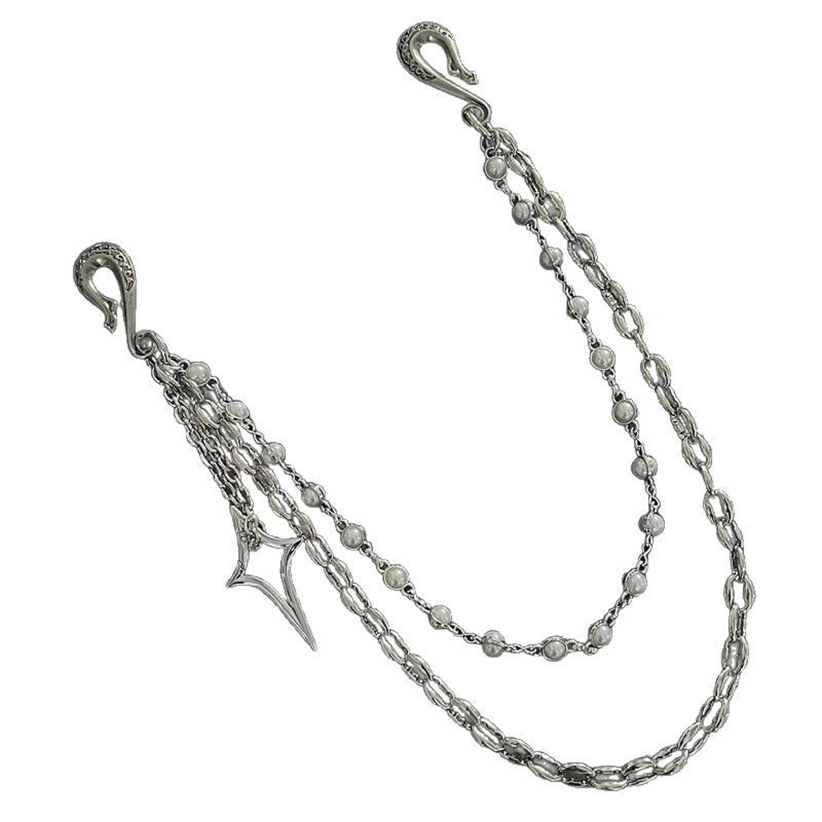 Vintage Silver Chain Double Wallet Chain Size ONE SIZE - 5 Thumbnail