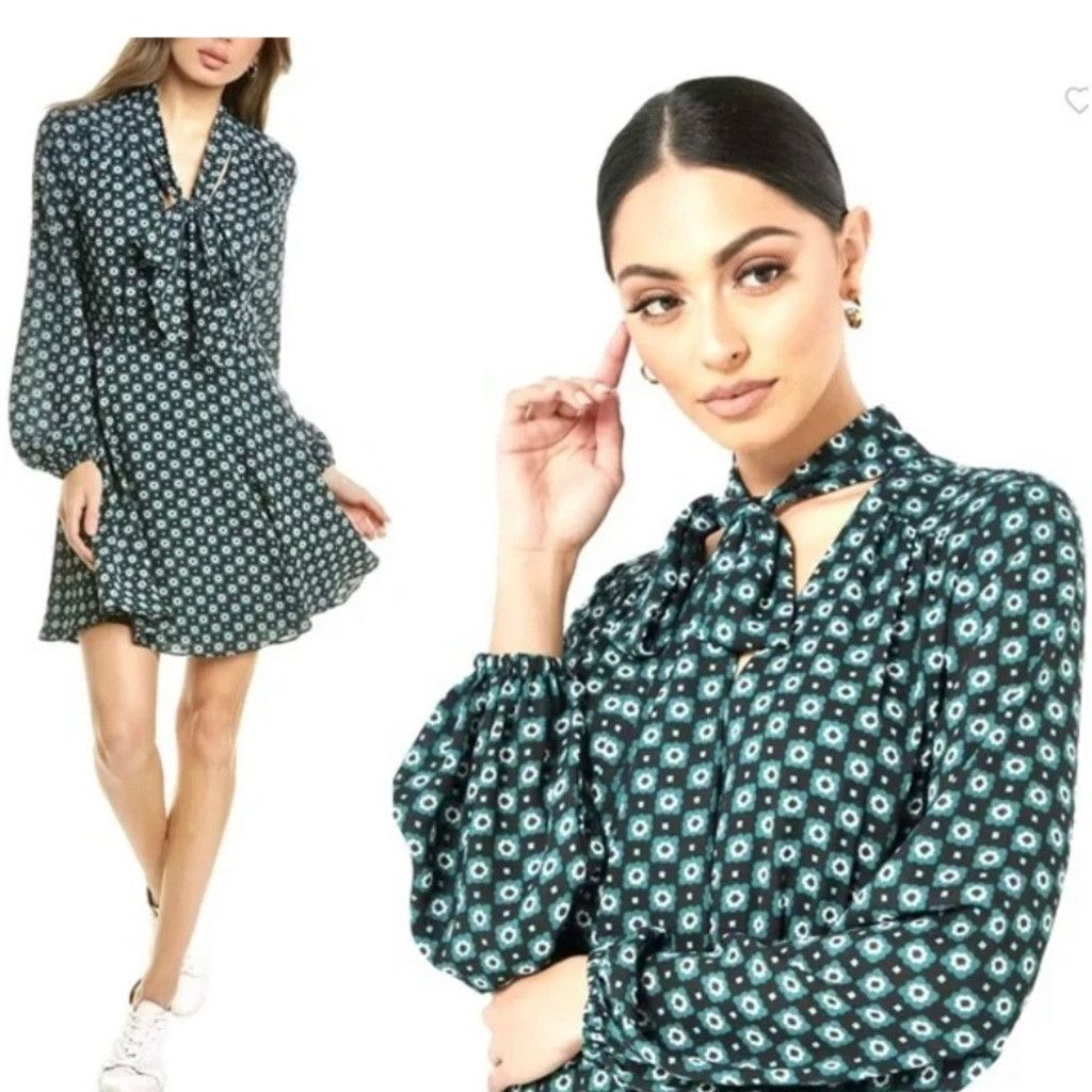 Ted Baker TED BAKER Dolley 70’s Print Mini Dress Size L / US 10 / IT 46 - 9 Thumbnail