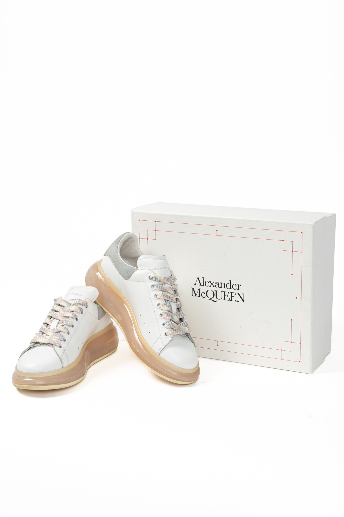 Alexander McQueen Alexander McQueen Oversized Clear-Sole Lace-Up Sneakers Size US 8.5 / IT 38.5 - 12 Thumbnail
