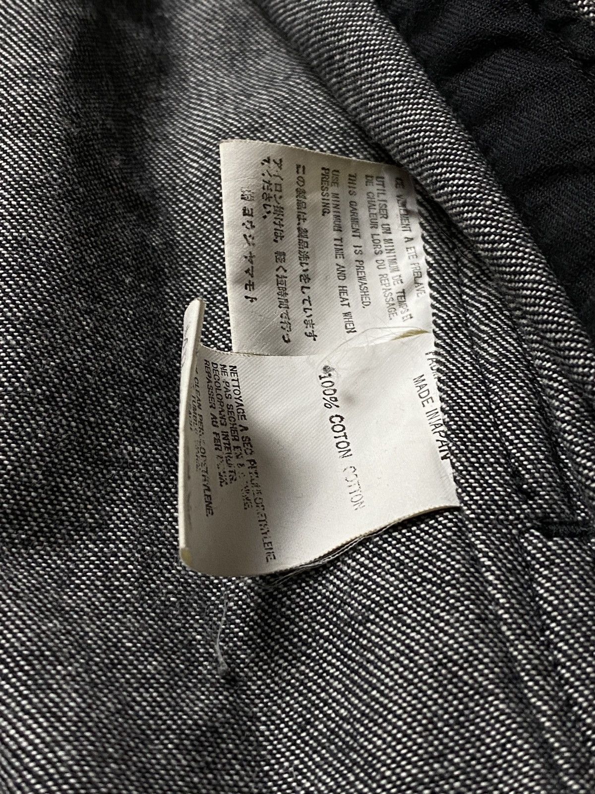 Yohji Yamamoto Yohji Yamamoto Blouson Jacket Denim Black Size US L / EU 52-54 / 3 - 6 Thumbnail