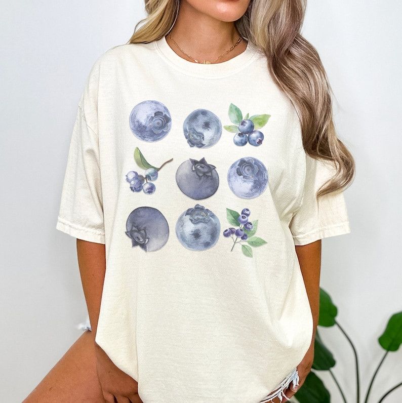 Designer Blueberries Baby Tee Size M / US 6-8 / IT 42-44 - 1 Thumbnail
