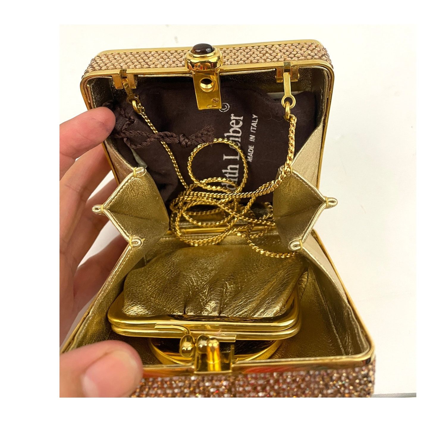 Judith Leiber Judith Leiber Swarovski Crystal Stone Evening Bag Clutch Size ONE SIZE - 13 Thumbnail