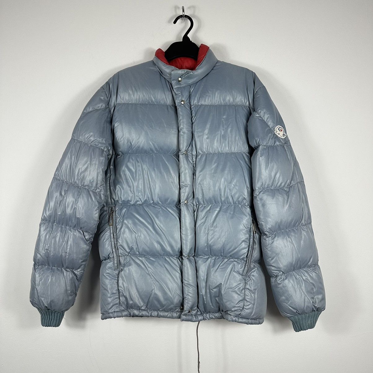 image of Vintage Moncler Down Puffer in Baby Blue, Men's (Size Small)