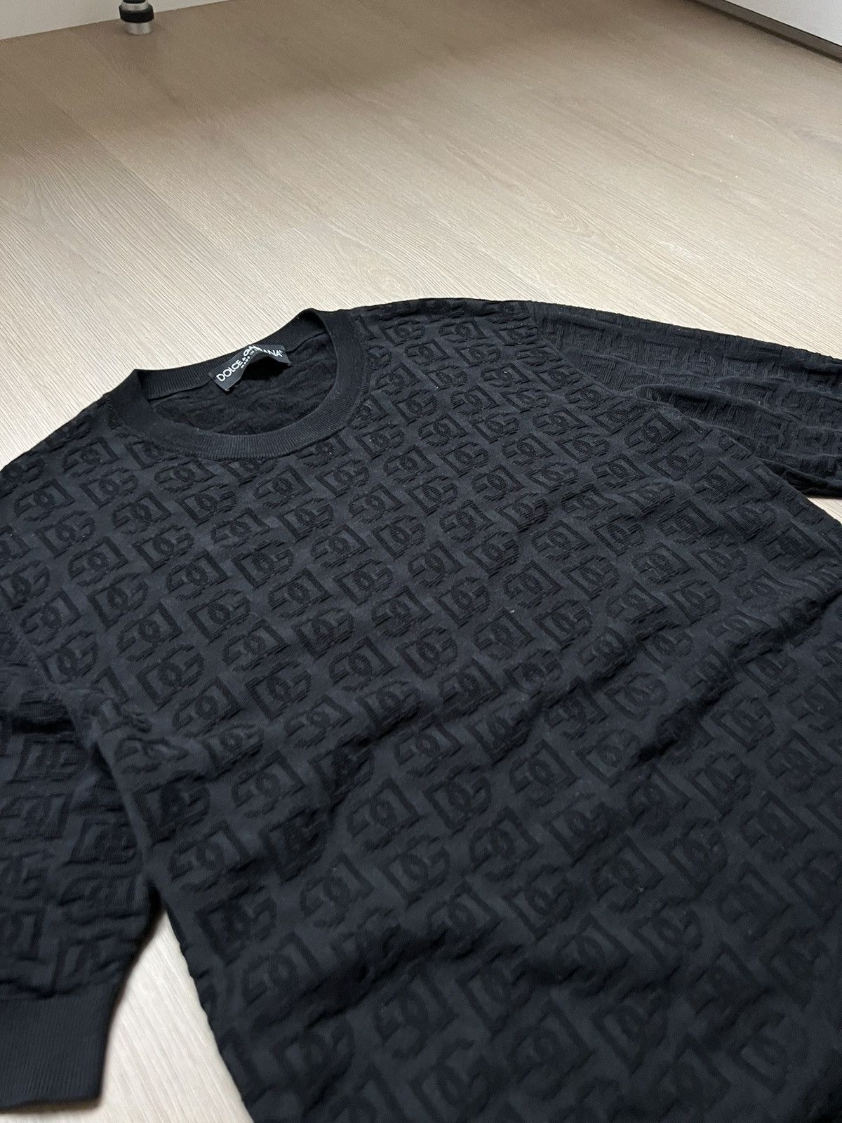 Dolce & Gabbana DG-logo silk sweater Size US M / EU 48-50 / 2 - 9 Thumbnail