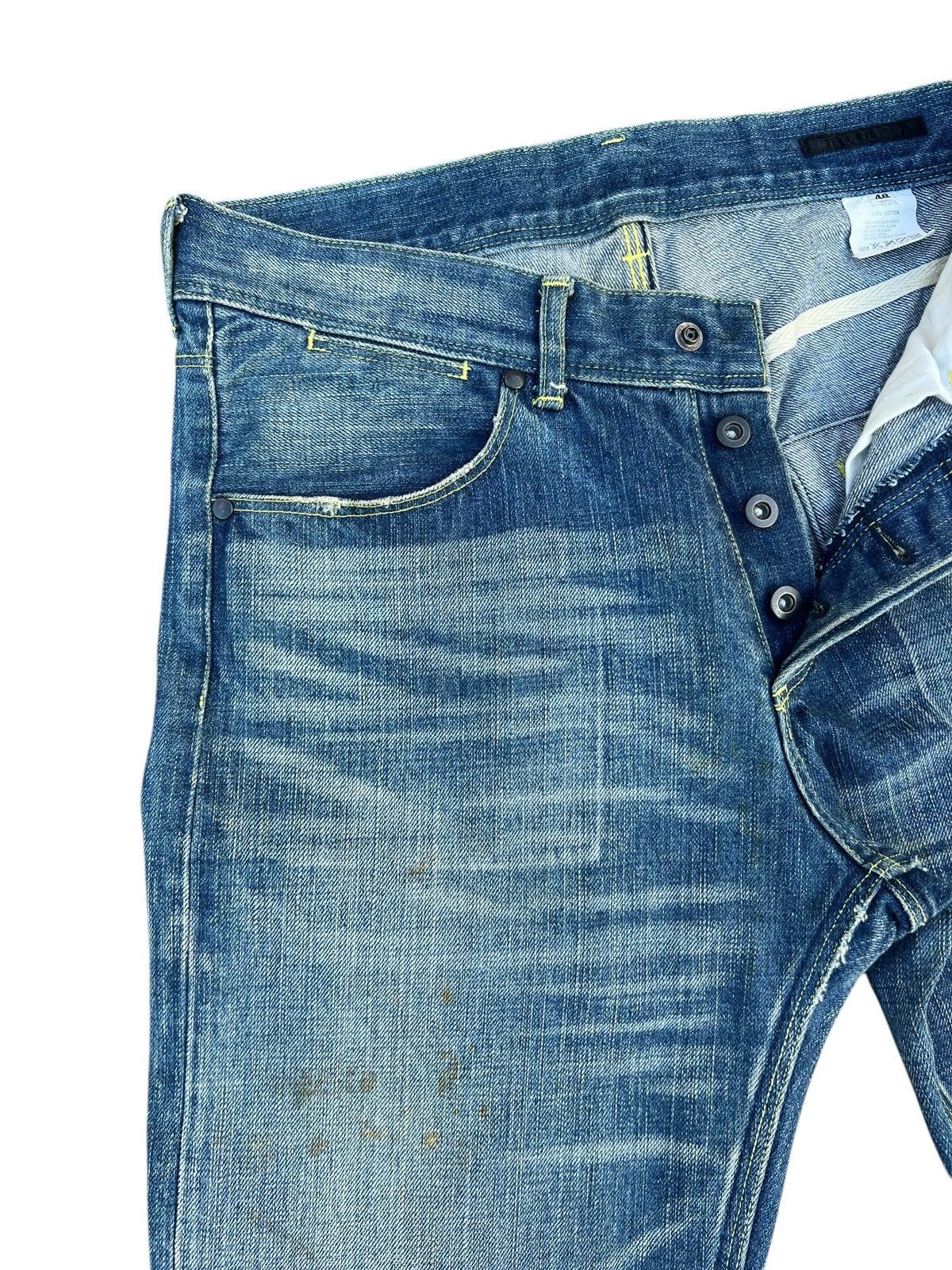 The Viridi-anne The Viridi-Anne Distressed Faded Stains Denim Selvedge Jeans Size US 30 / EU 46 - 5 Thumbnail