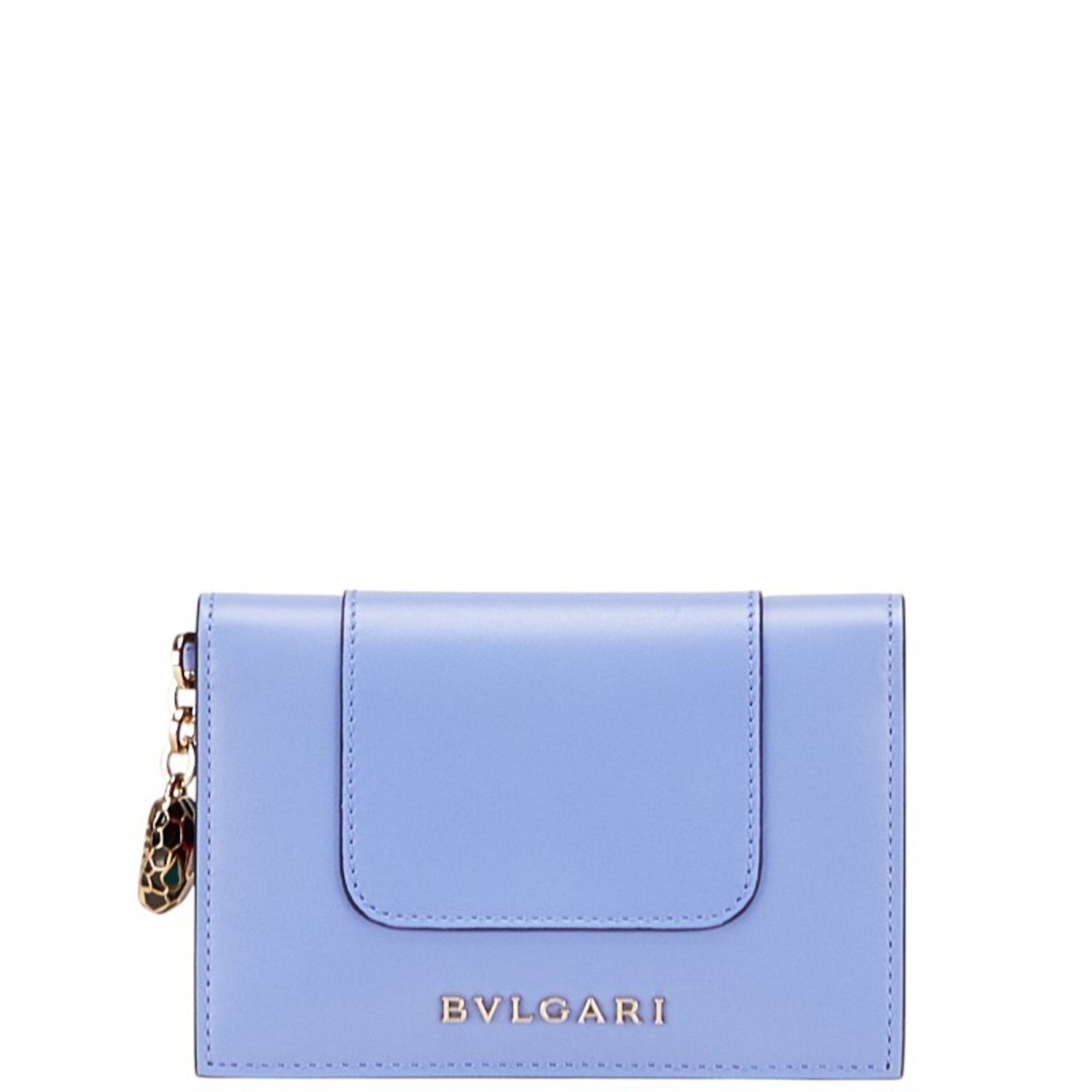 Bvlgari BVLGARI Serpenti Forever Business Card Case, Purple and Pink Leather, Women's Size ONE SIZE - 1 Thumbnail