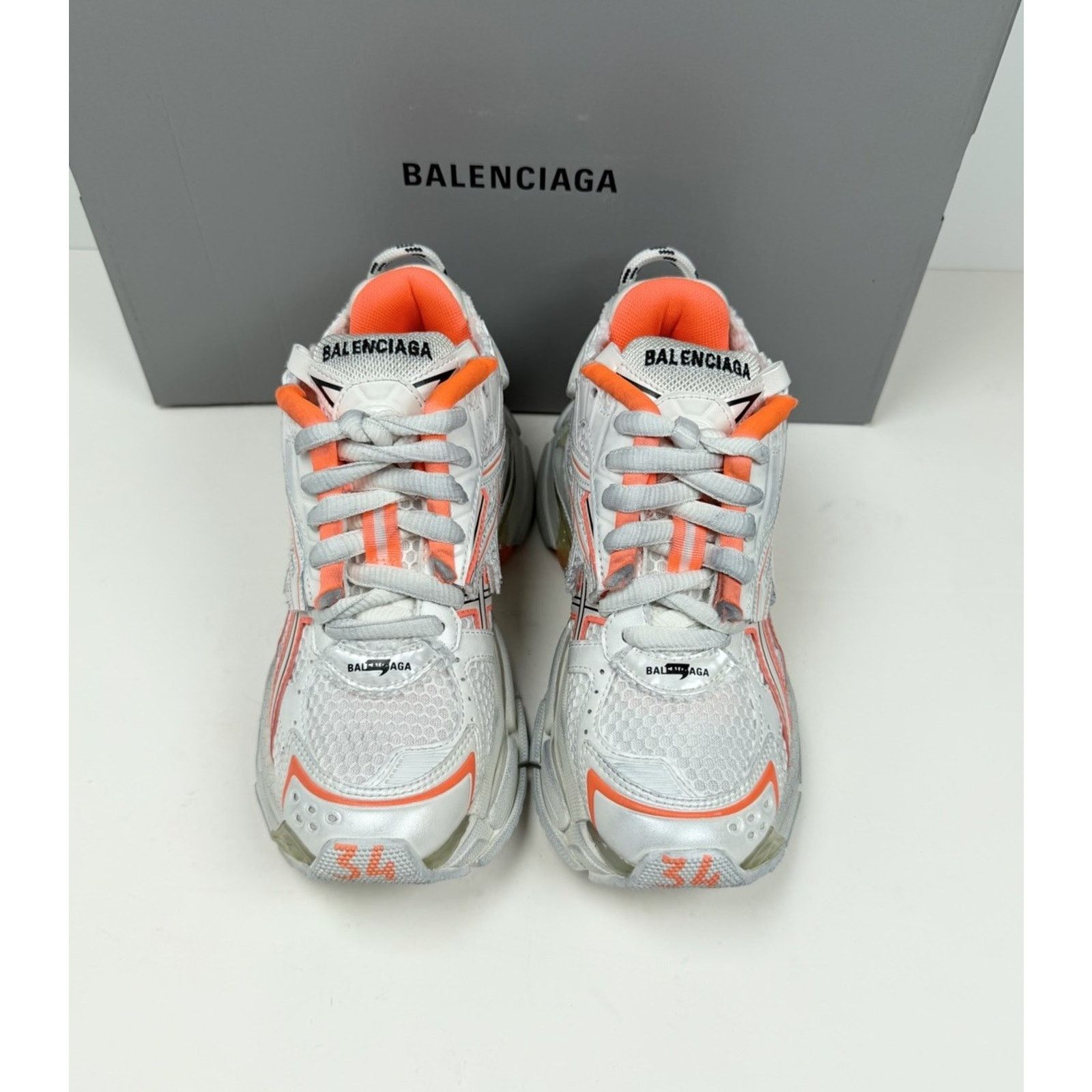 Balenciaga Size 34EU/4W - Balenciaga Runner Sneakers orange NEW Size US 4 / IT 34 - 3 Thumbnail