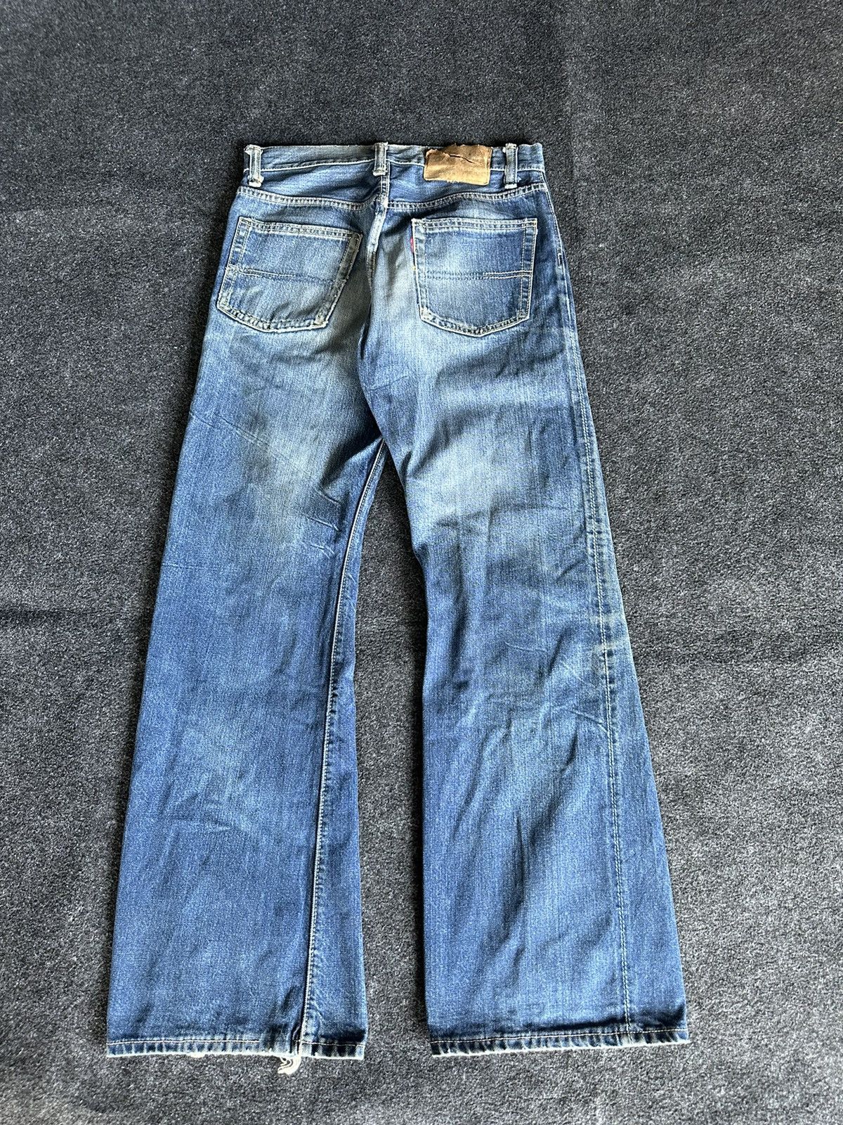 Big John Rare Vintage Big John USA Flare Distressed Denim W28 D130 Size US 28 / EU 44 - 3 Thumbnail