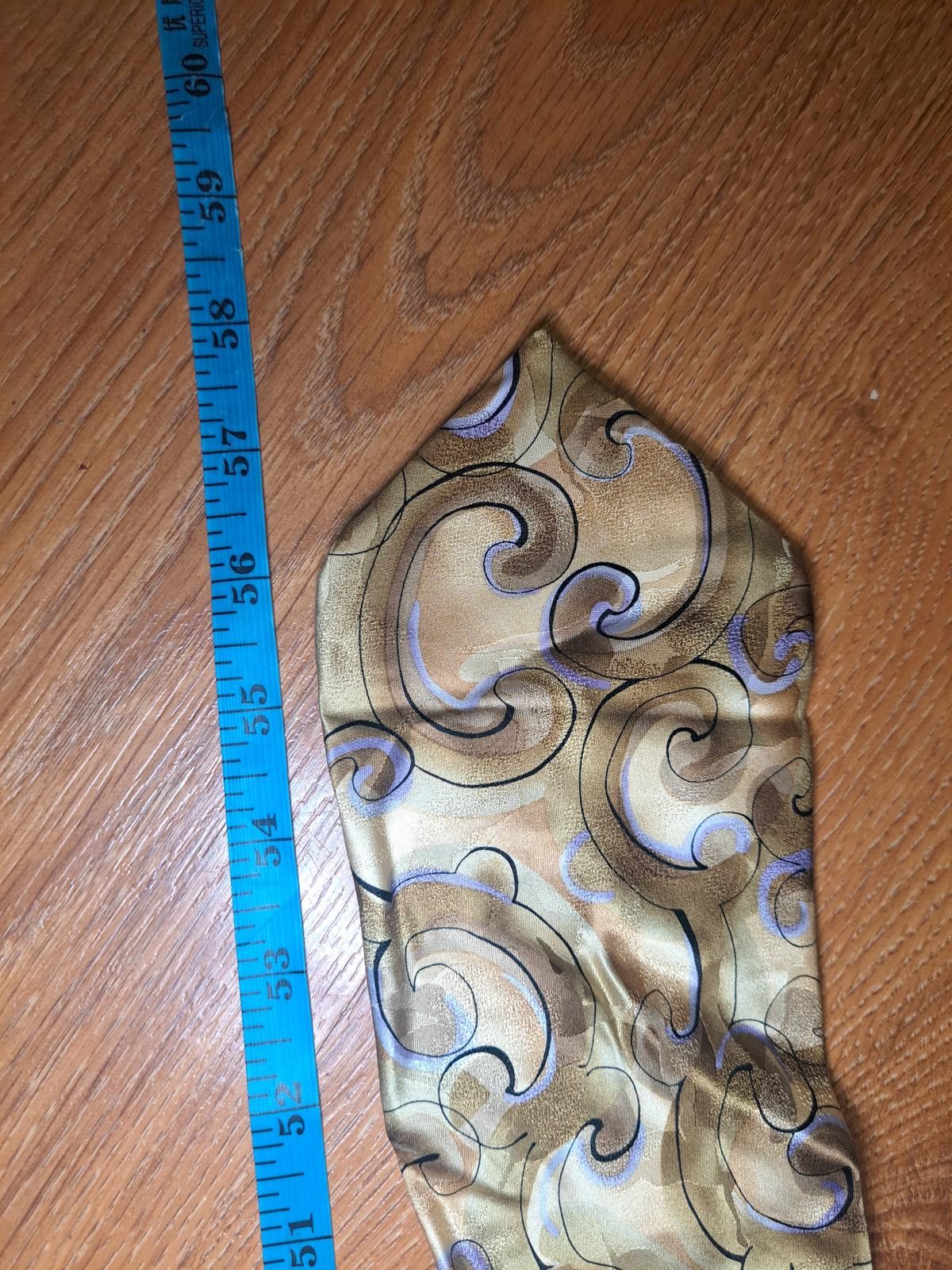 Other VINTAGE 1996 Jerry Garcia Silk Tie Gold Abstract Art Wide Size ONE SIZE - 6 Thumbnail