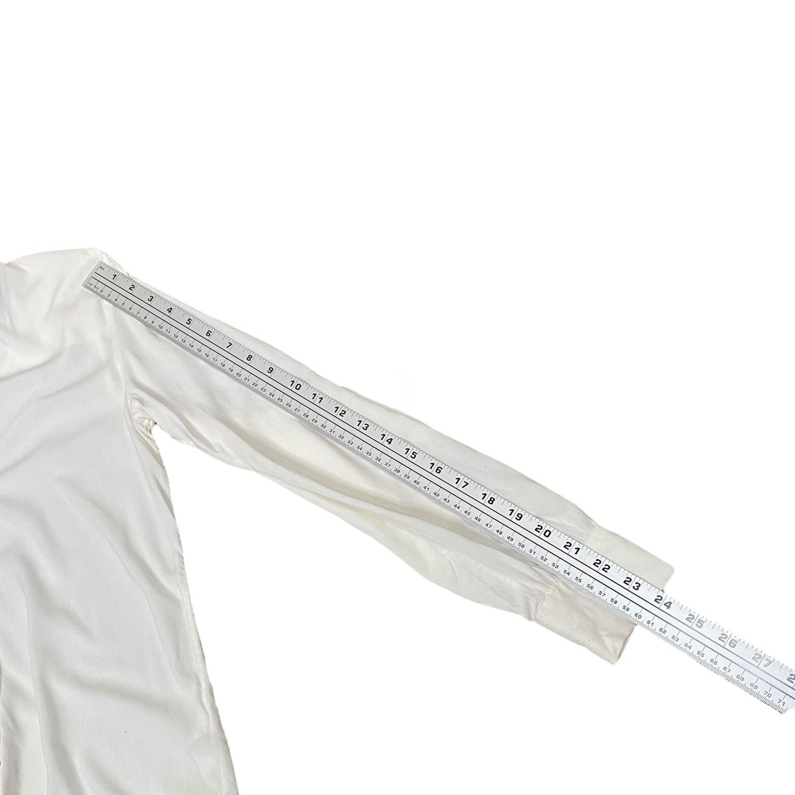 James Perse James Perse White Black Trim Collar Button Down Shirt SZ M Size M / US 6-8 / IT 42-44 - 12 Thumbnail