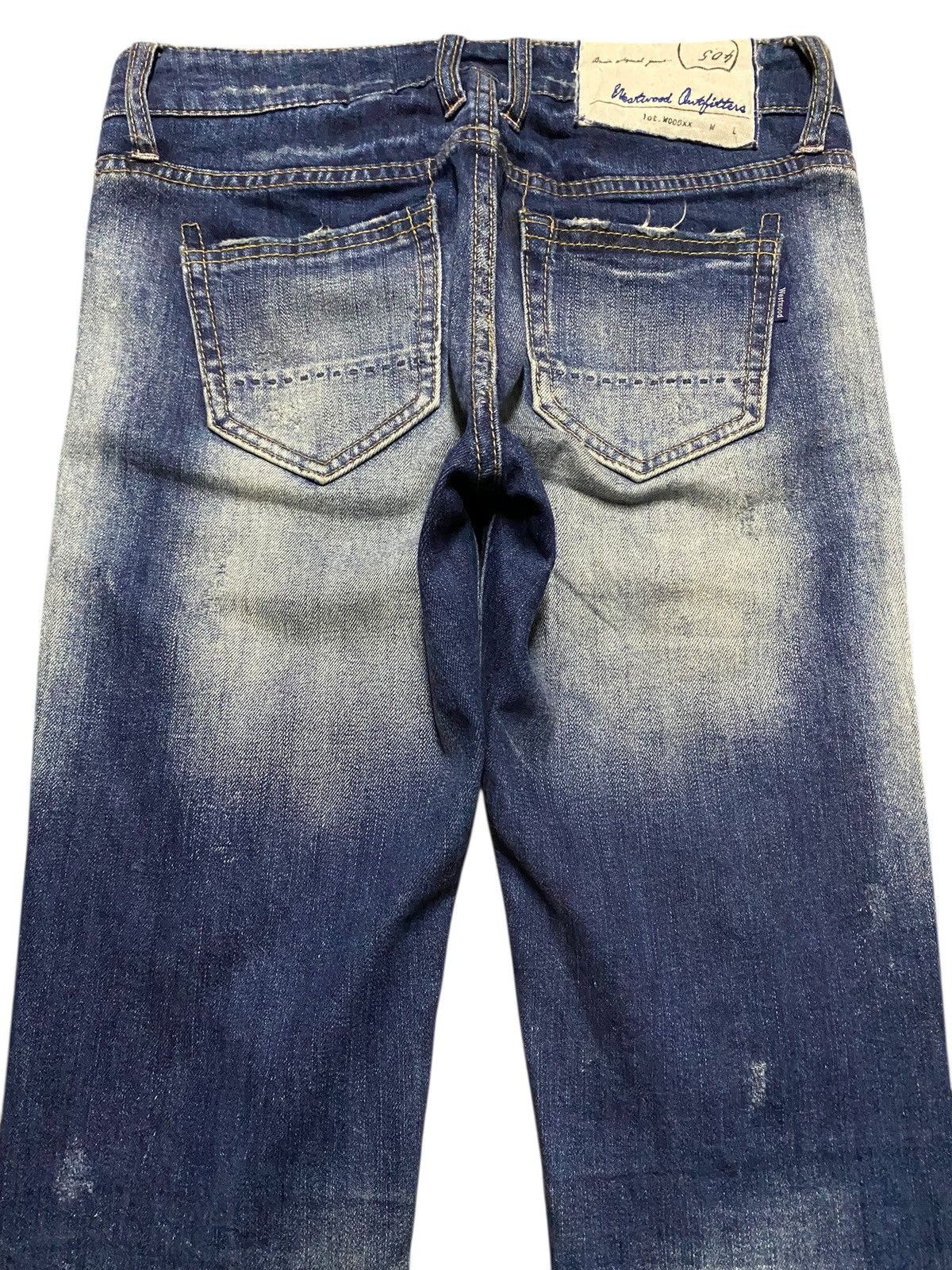 Other Vintage Westwood Thunder Wash Distressed Skinny Jeans Size US 28 / EU 44 - 4 Thumbnail