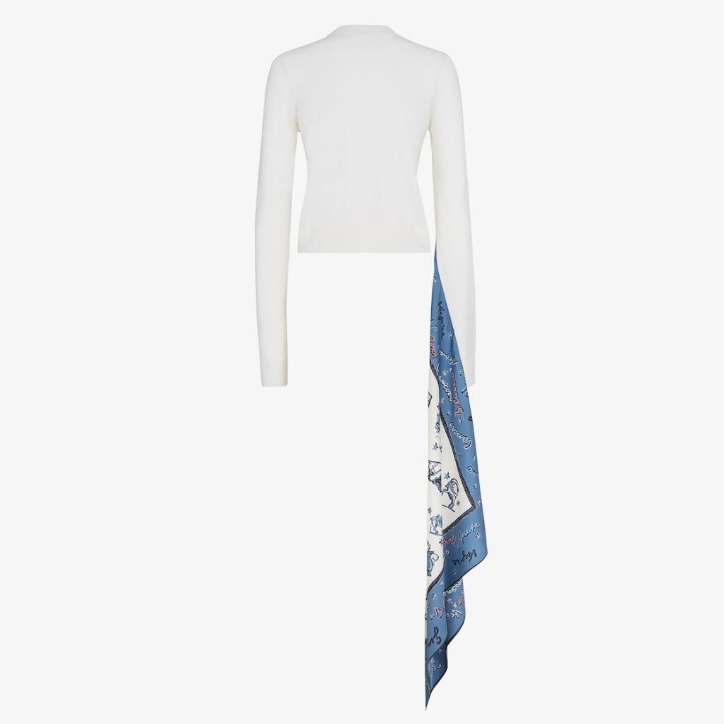 Fendi o1loc1c0824 Jumper in White Size XL / US 12-14 / IT 48-50 - 2 Thumbnail