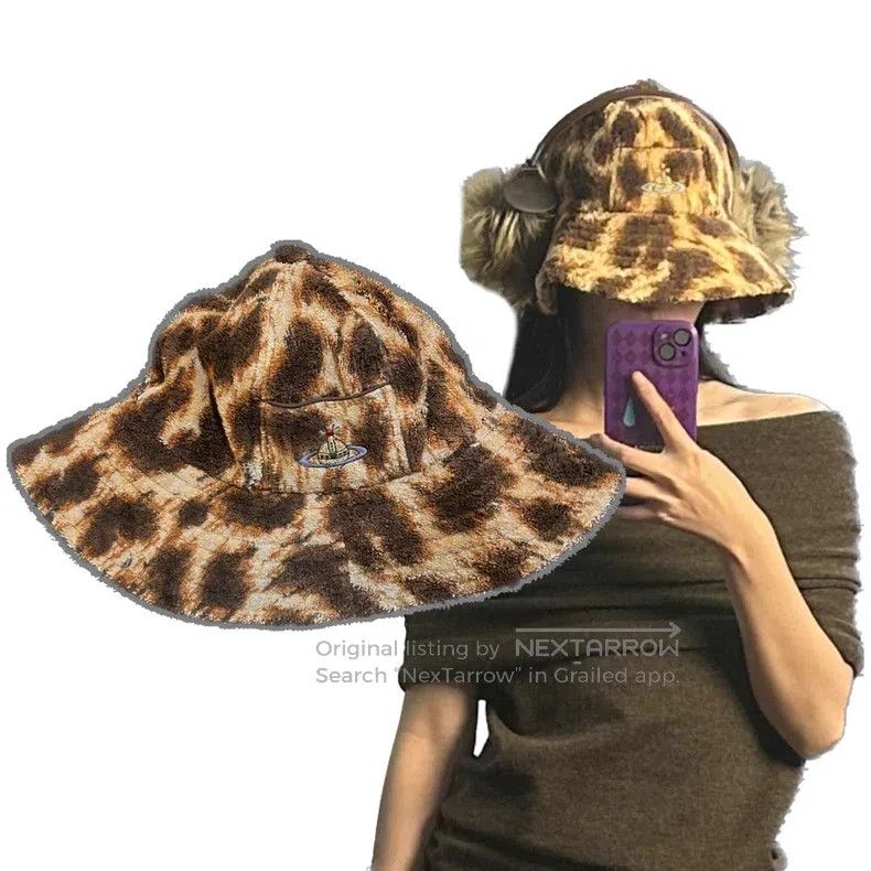 Vivienne Westwood Vivienne Westwood Leopard Print Towel Hat Size ONE SIZE - 1 Thumbnail