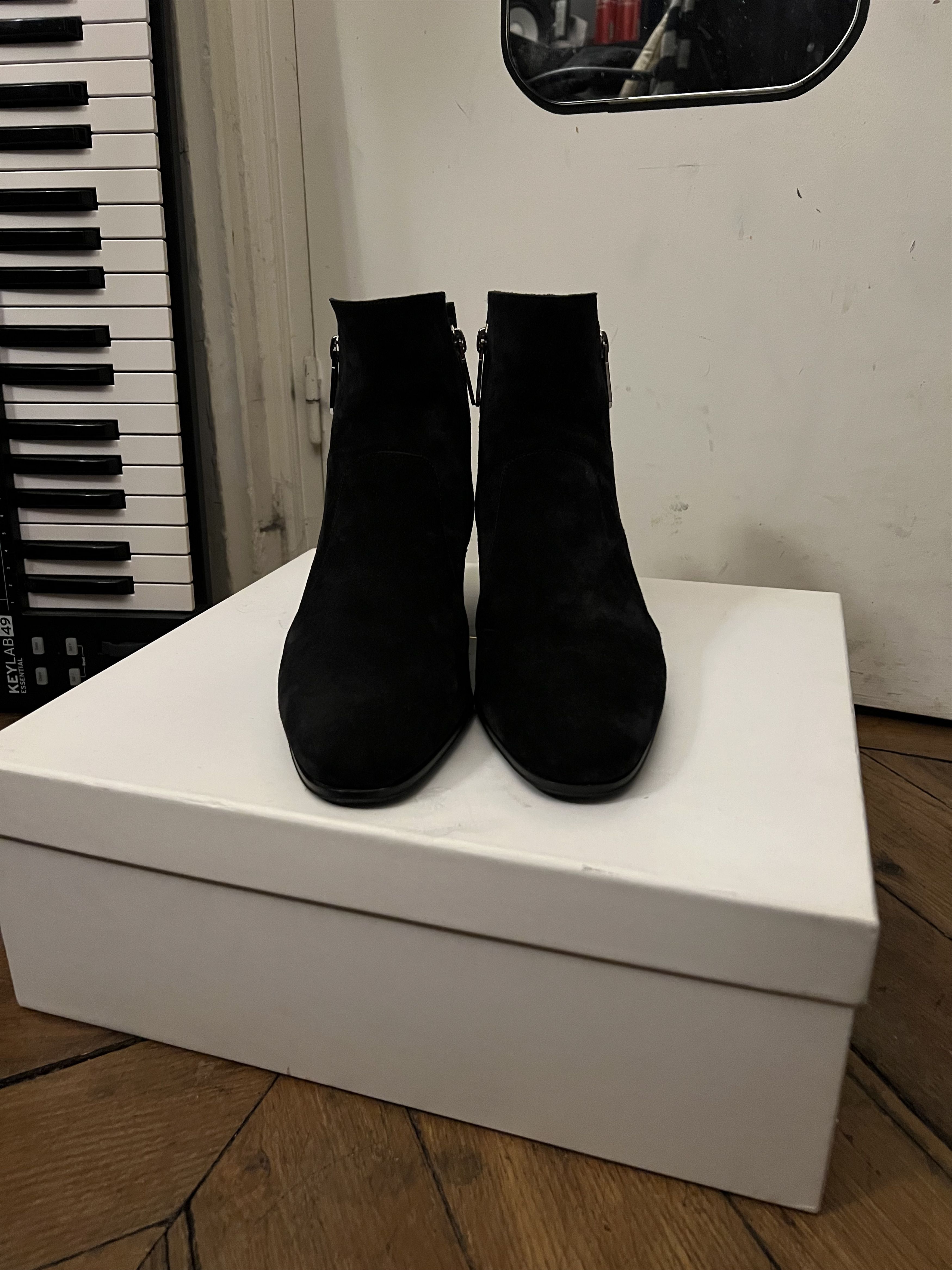 Balmain Balmain Double zipped Suede Boots Size US 10 / EU 43 - 3 Thumbnail