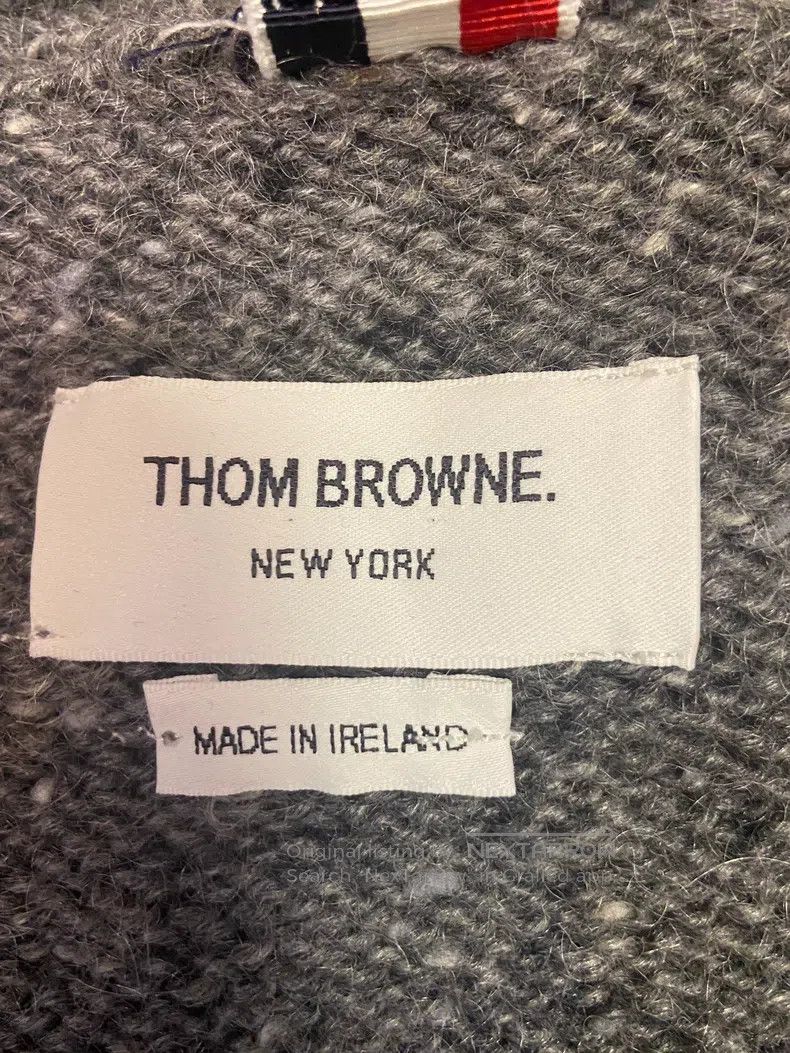 Thom Browne Thom Browne Woolen cardigan made from horsehair Size US M / EU 48-50 / 2 - 3 Thumbnail
