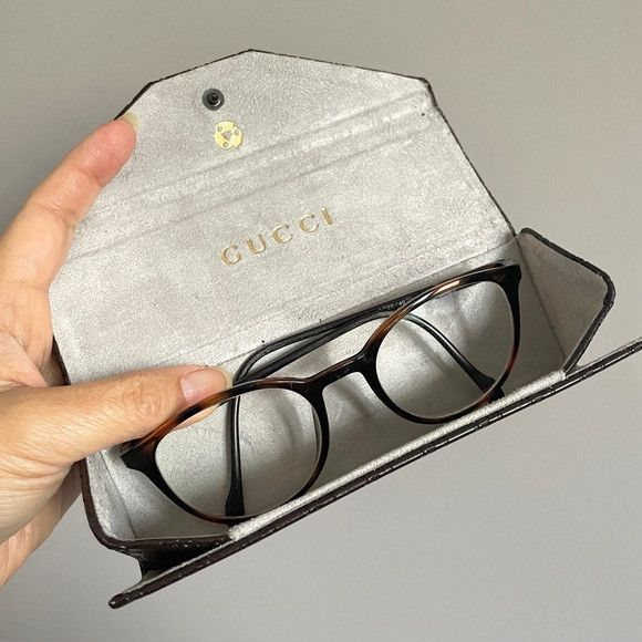 Gucci Vintage Gucci Tortoiseshell Glasses Frames w/ Case 🇮🇹 Size ONE SIZE - 11 Thumbnail