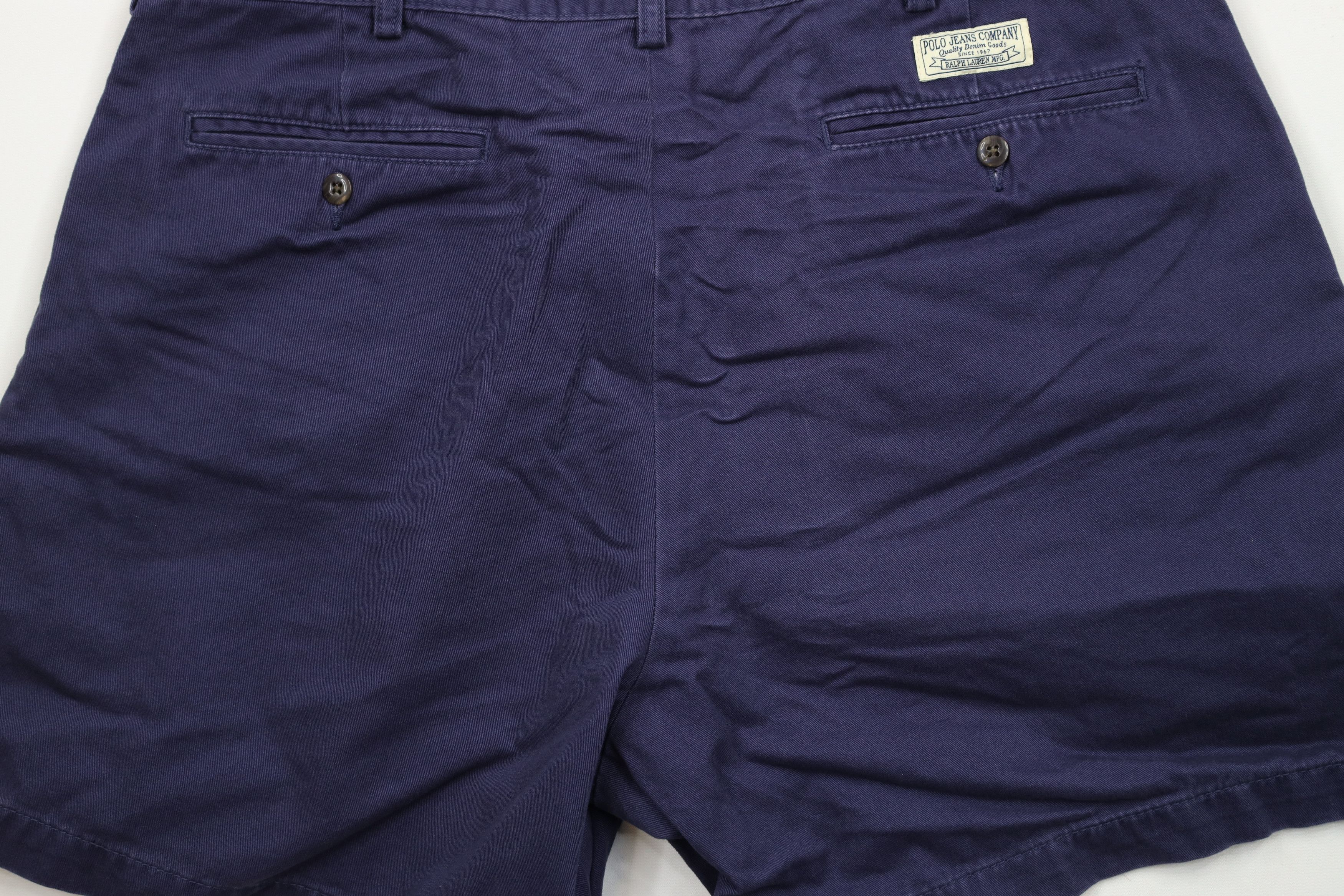 Ralph Lauren × Vintage Vintage 90s Ralph Lauren Pleated Above Knee Chino Shorts Size US 36 / EU 52 - 12 Thumbnail