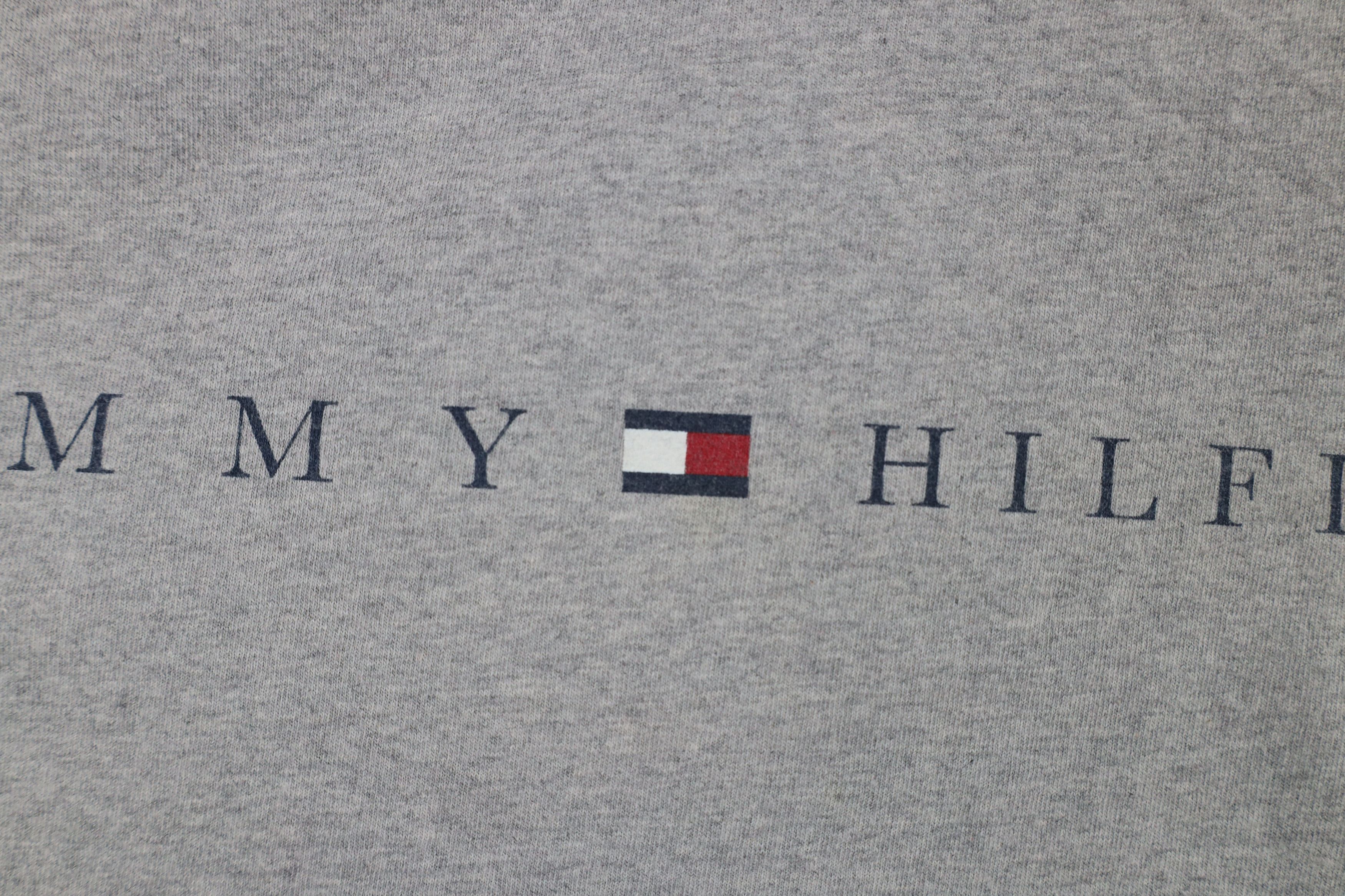 Tommy Hilfiger × Vintage Vintage 90s Tommy Hilfiger Spell Out Short Sleeve T-Shirt Size US XXL / EU 58 / 5 - 5 Thumbnail