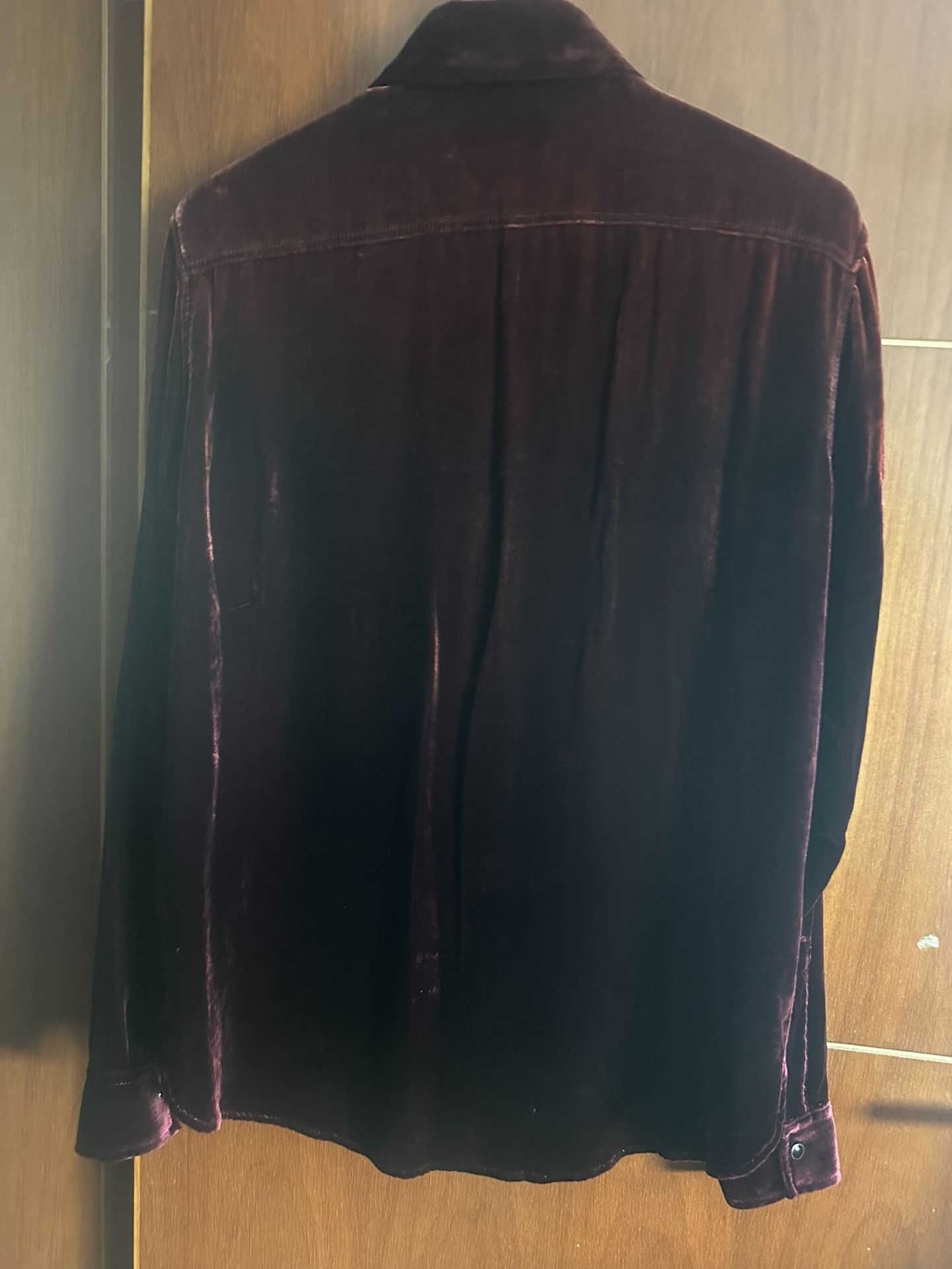 Saint Laurent Paris Saint laurent Red velvet western denim shirt 2501-Nextarrow Size US S / EU 44-46 / 1 - 5 Thumbnail