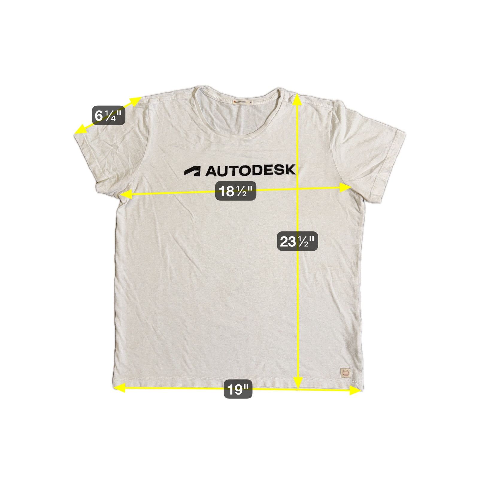 Marine Layer Marine Layer x Autodesk White T-Shirt Sz M Supima Modal USA Size US M / EU 48-50 / 2 - 12 Thumbnail
