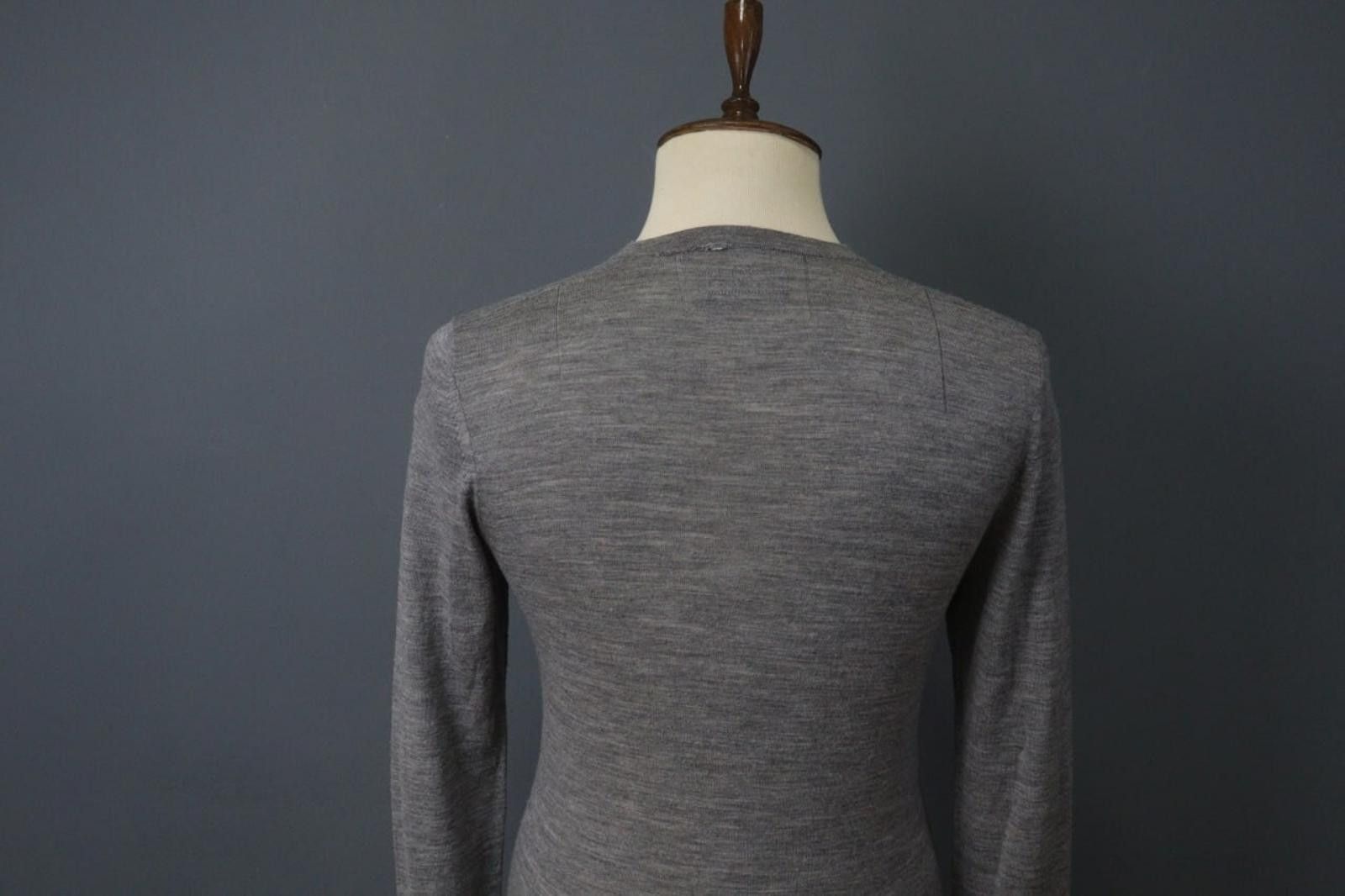 Allsaints AllSaints Gray 100% Wool Knit Pullover Sweater Size M Size M / US 6-8 / IT 42-44 - 9 Thumbnail