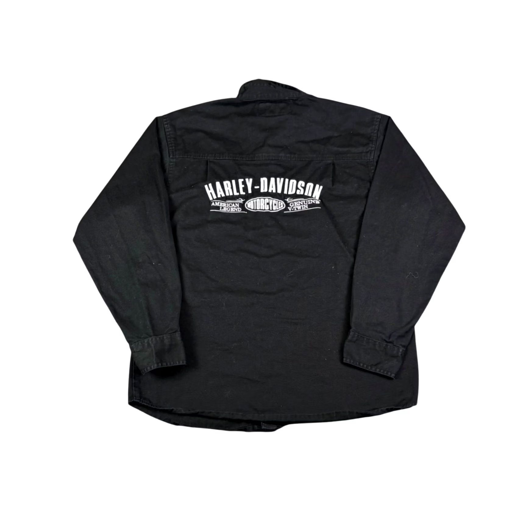Harley Davidson Harley-Davidson Mens Black Cotton Embroidered Vehicle Operations Shirt Size US S / EU 44-46 / 1 - 2 Thumbnail