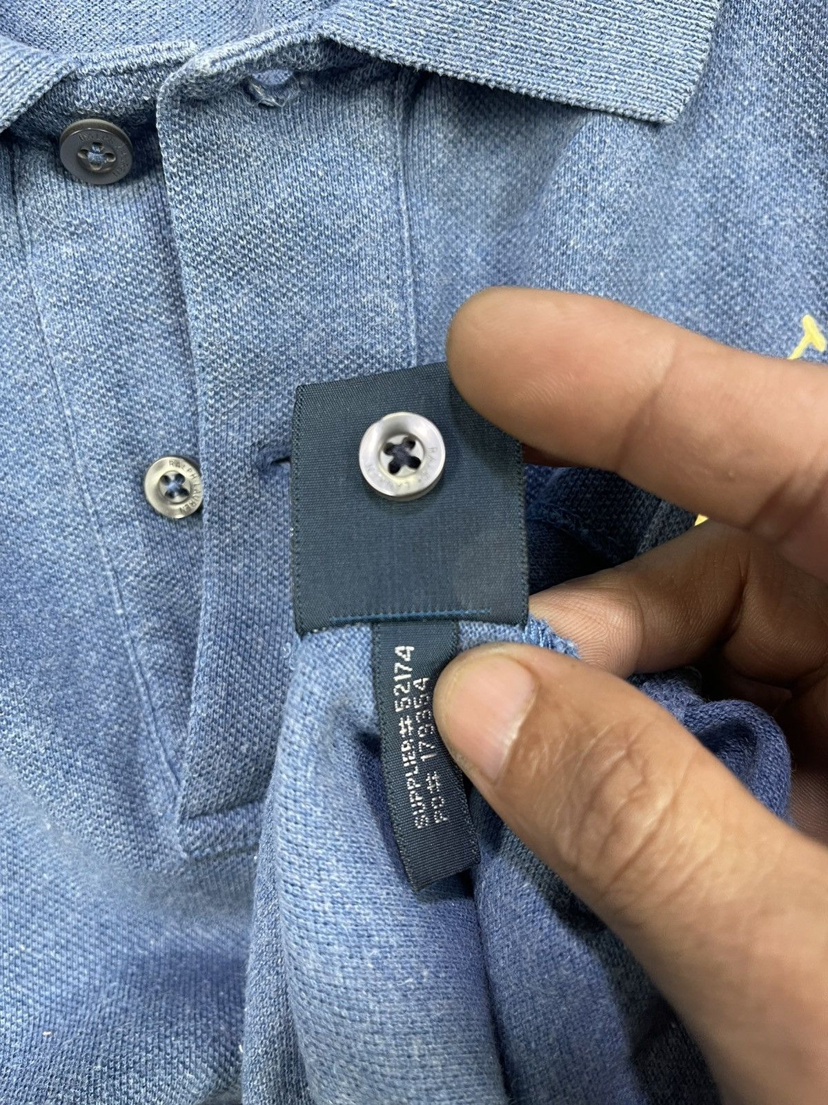 Polo Ralph Lauren Vtg Polo Ralph Lauren The Skinny Polo Shirt Size L / US 10 / IT 46 - 6 Thumbnail