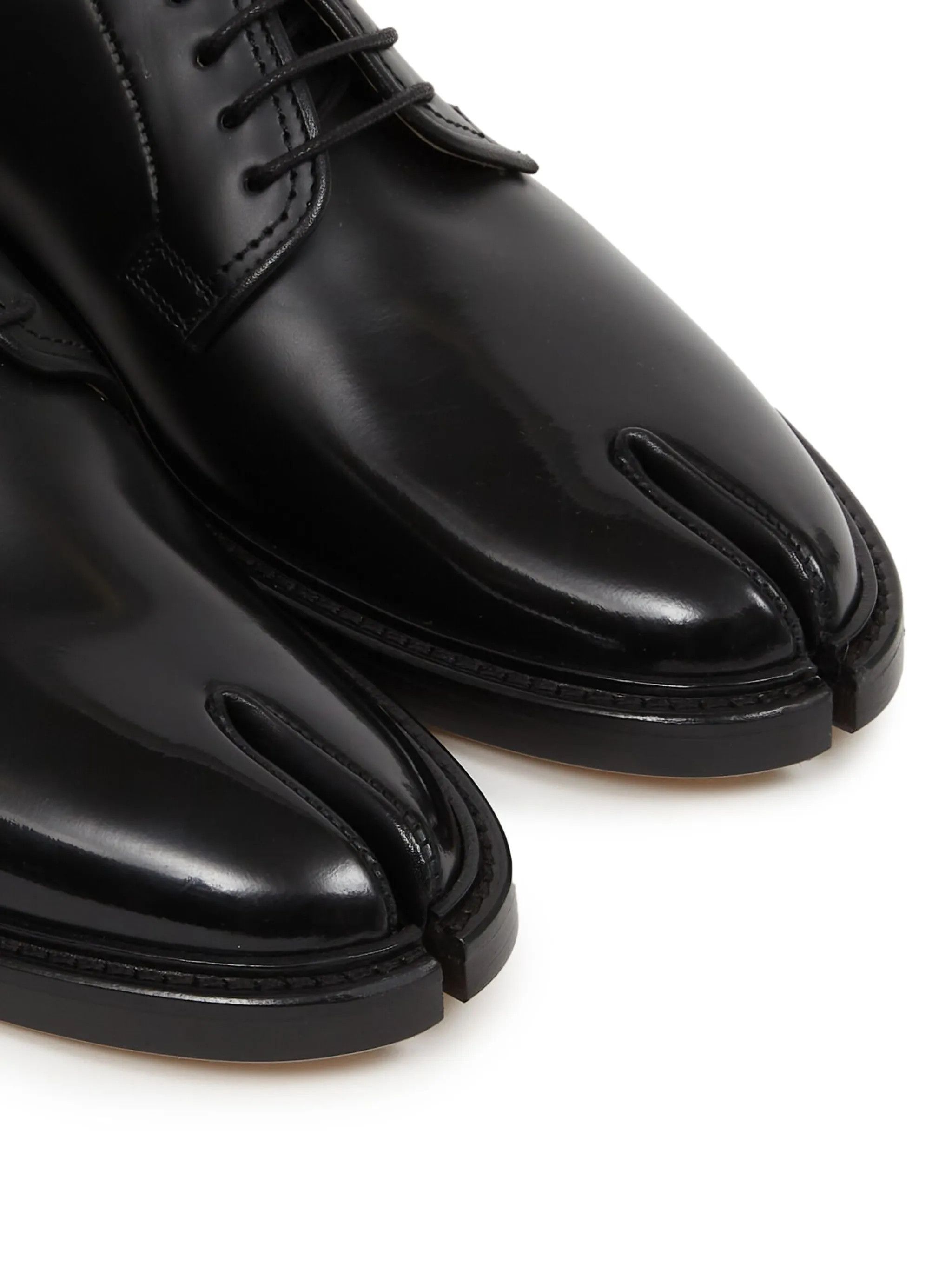Maison Margiela o1bcso1str0226 Tabi Lace-up Derby Shoes in Black Size US 10 / IT 40 - 5 Thumbnail
