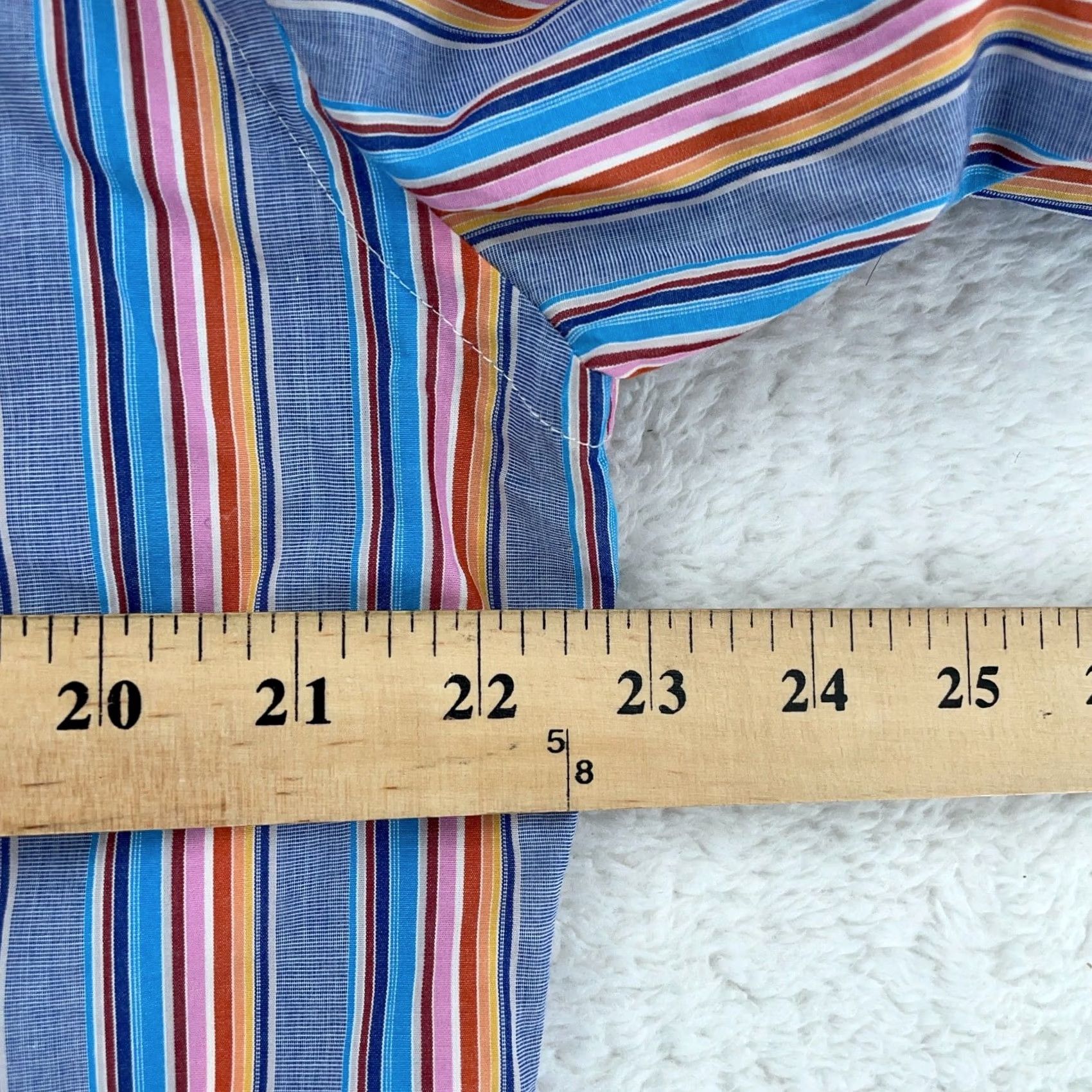 Faconnable Faconnable Shirt Mens L Colorful Striped Long Sleeve Collared Button-Down Size US L / EU 52-54 / 3 - 7 Thumbnail