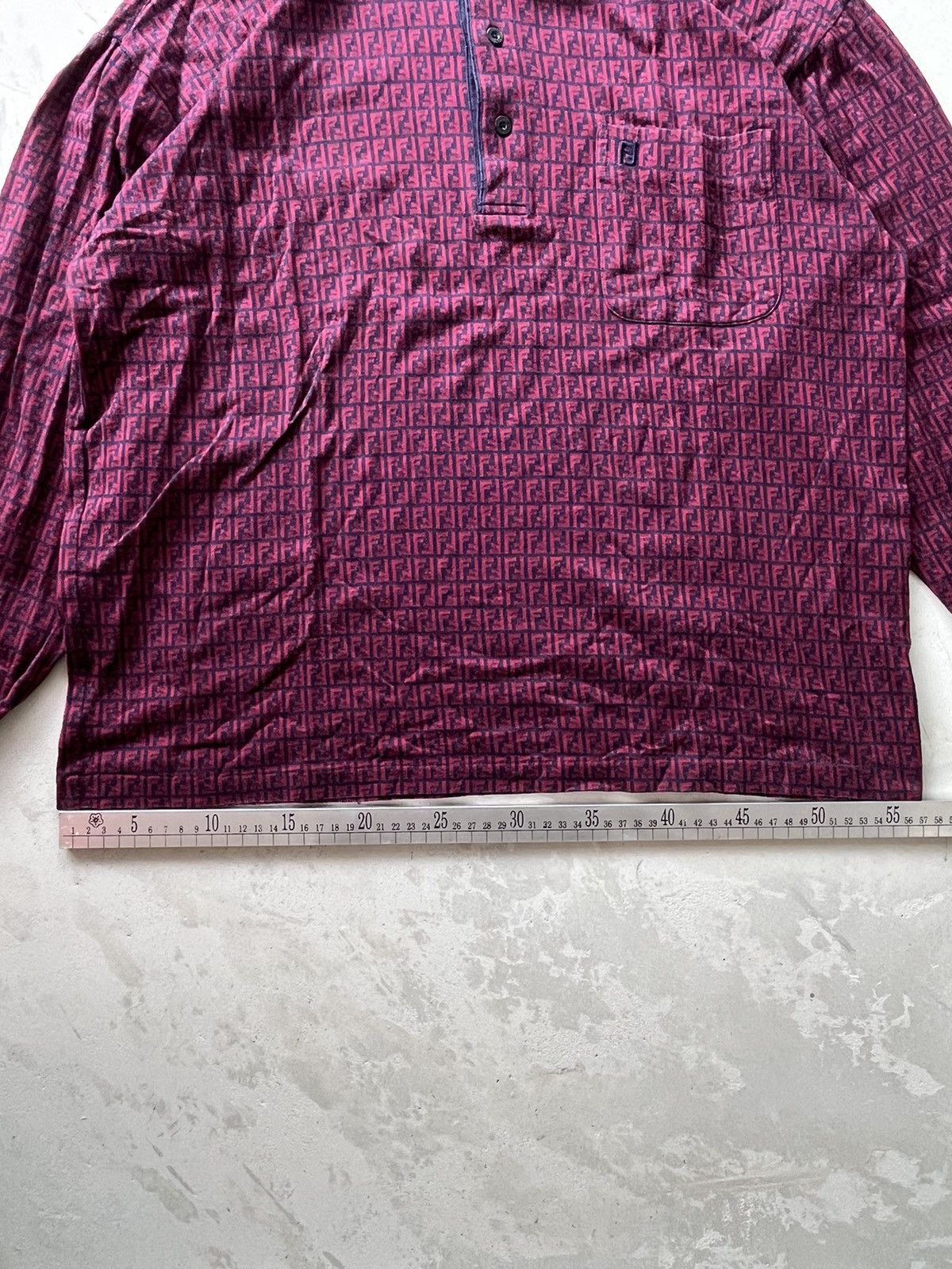 Fendi Vintage Rare Fendi Monogram Longshirt Polo Size US M / EU 48-50 / 2 - 5 Thumbnail