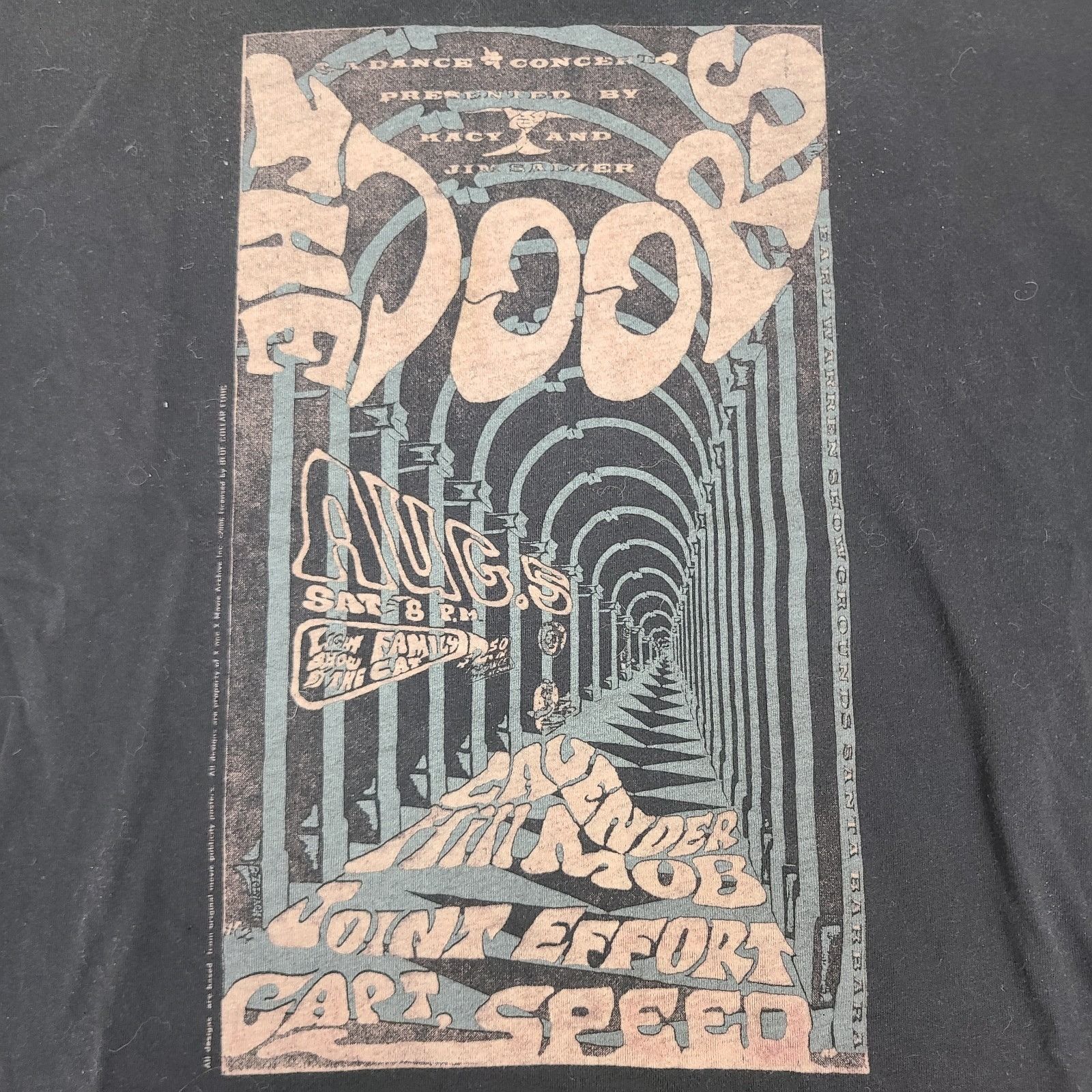 Vintage The Doors Shirt Blue Collar Ethic Black Large Lavender Hill Size US L / EU 52-54 / 3 - 2 Thumbnail