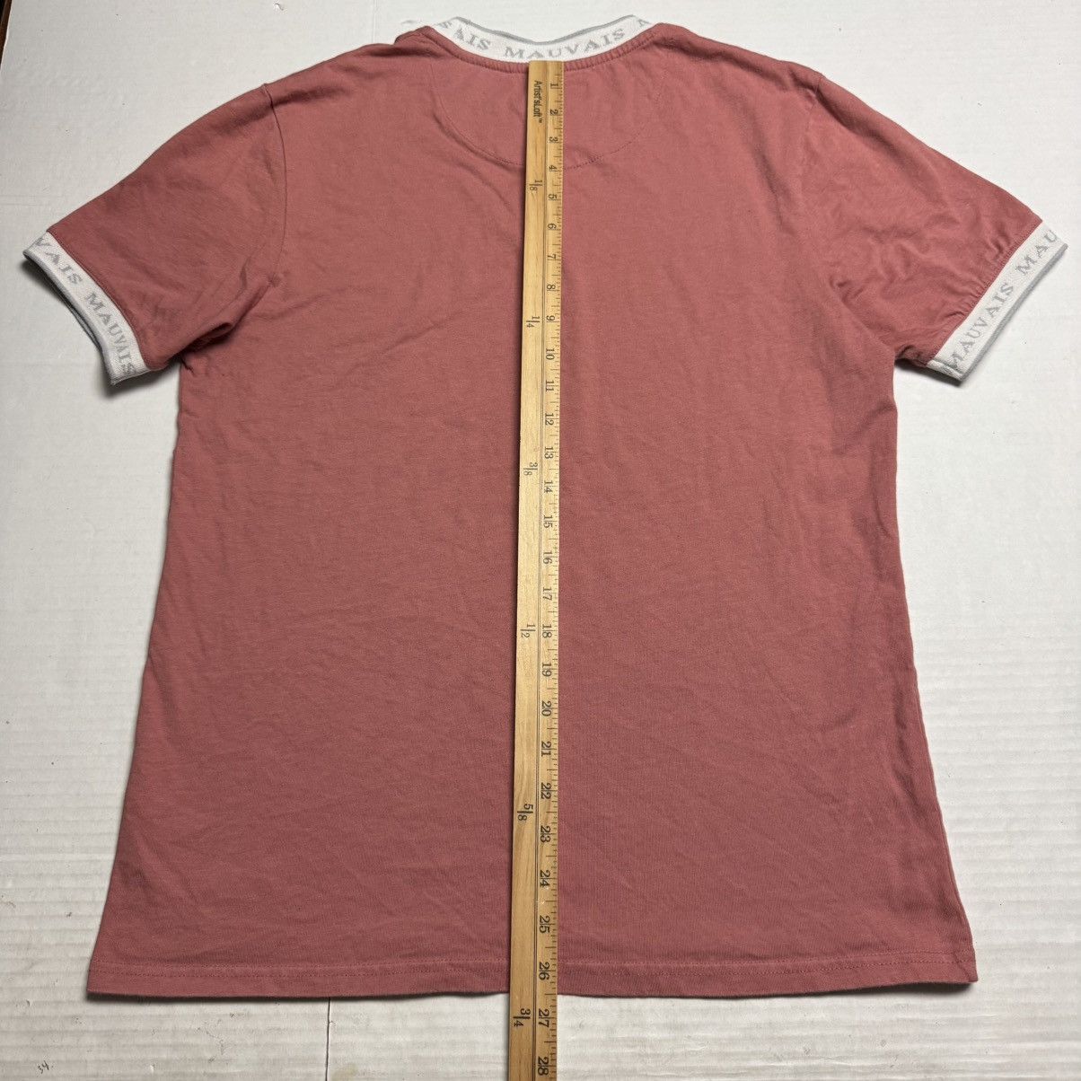 Other MAUVAIS Crew Neck Short Sleeve Logo Tape T-Shirt In Copper Size US L / EU 52-54 / 3 - 10 Thumbnail