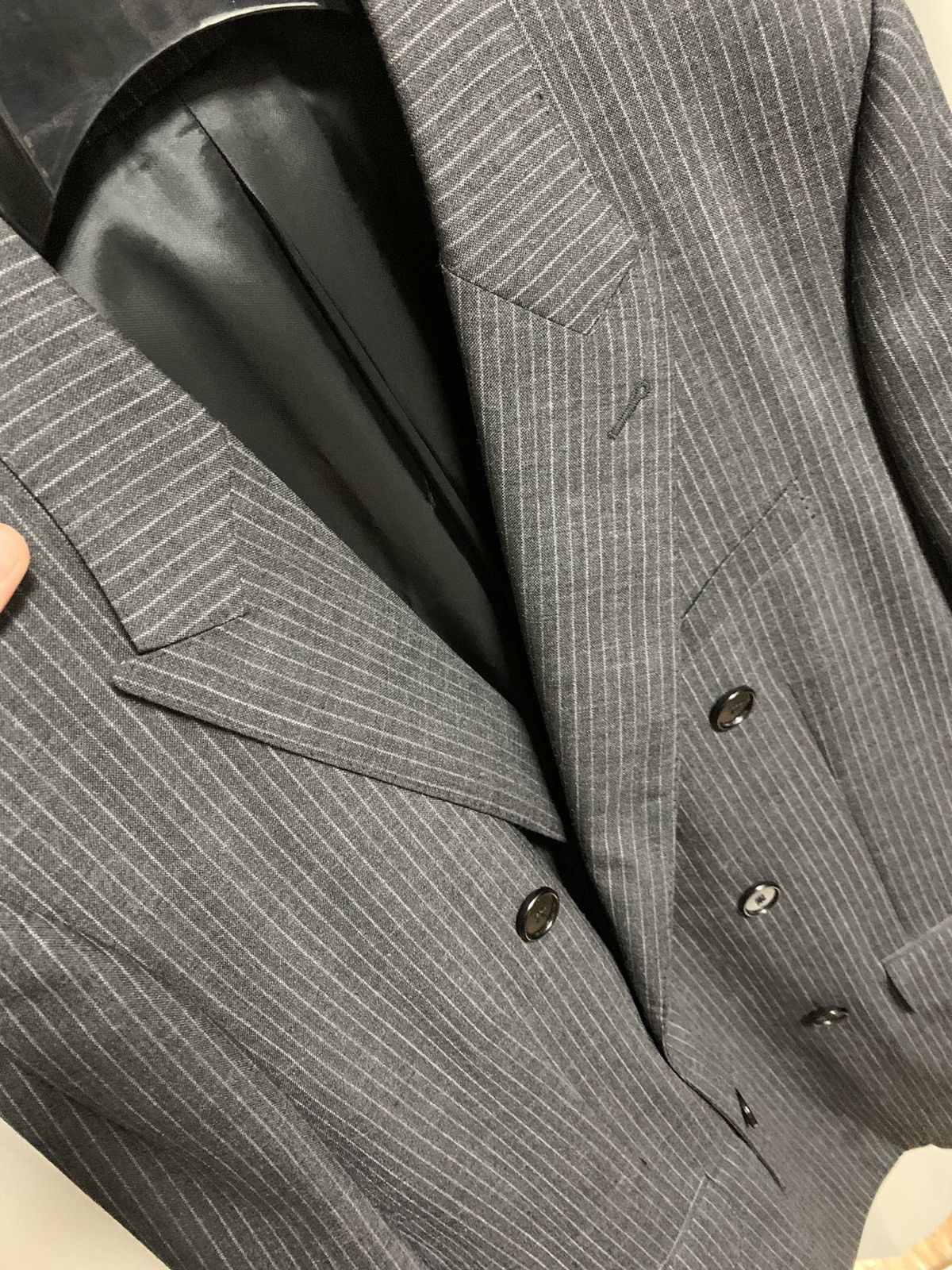 Celine Celine 2020SS Stripe Double breasted Blazer Size US L / EU 52-54 / 3 - 2 Thumbnail