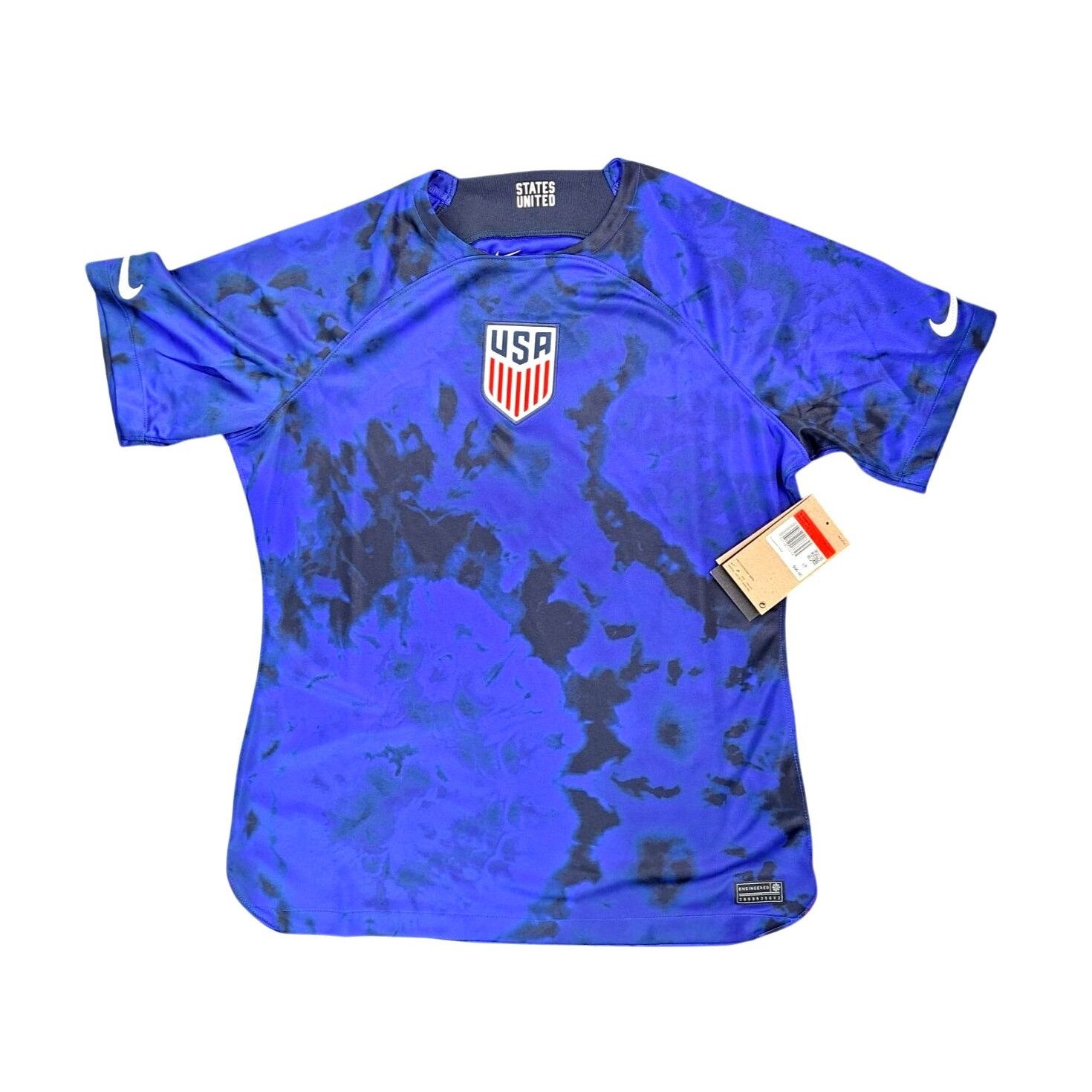 Nike Nike USA Soccer Jersey Blue Black Tie-Dye Slim Fit Dri-Fit Size L / US 10 / IT 46 - 1 Thumbnail