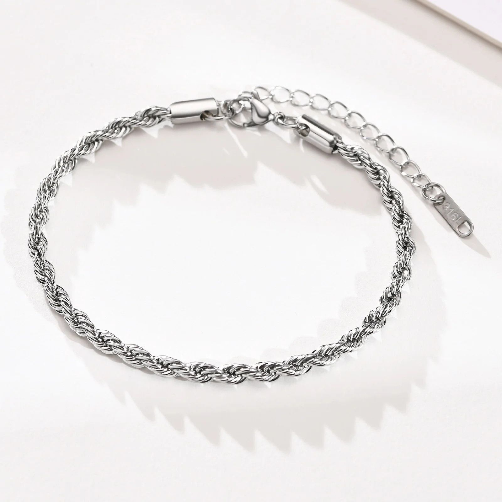 Other 3MM Stainless Steel Rope Bracelets Size ONE SIZE - 2 Thumbnail