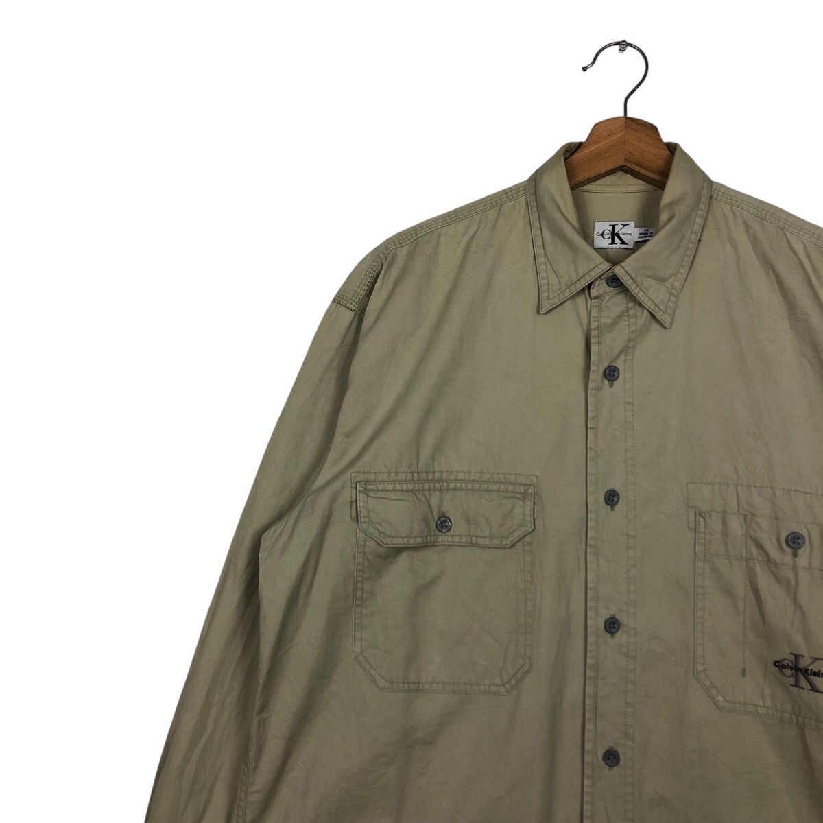 Calvin Klein × Japanese Brand 📌Vintage Chore Work Shirt Jacket Calvin Klein Jeans Size US M / EU 48-50 / 2 - 8 Thumbnail