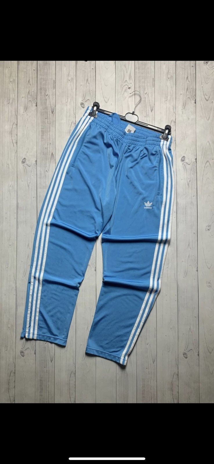 Vintage adidas original pants Y2K logo rare blue size L