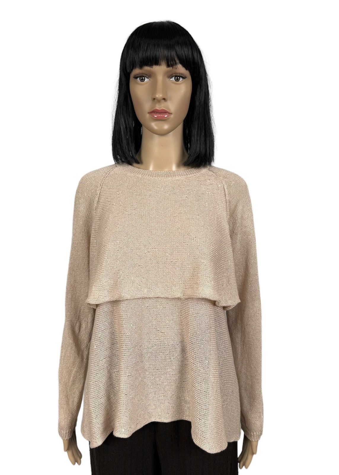Brunello Cucinelli Knit Sequin Linen-Silk Sweater size M