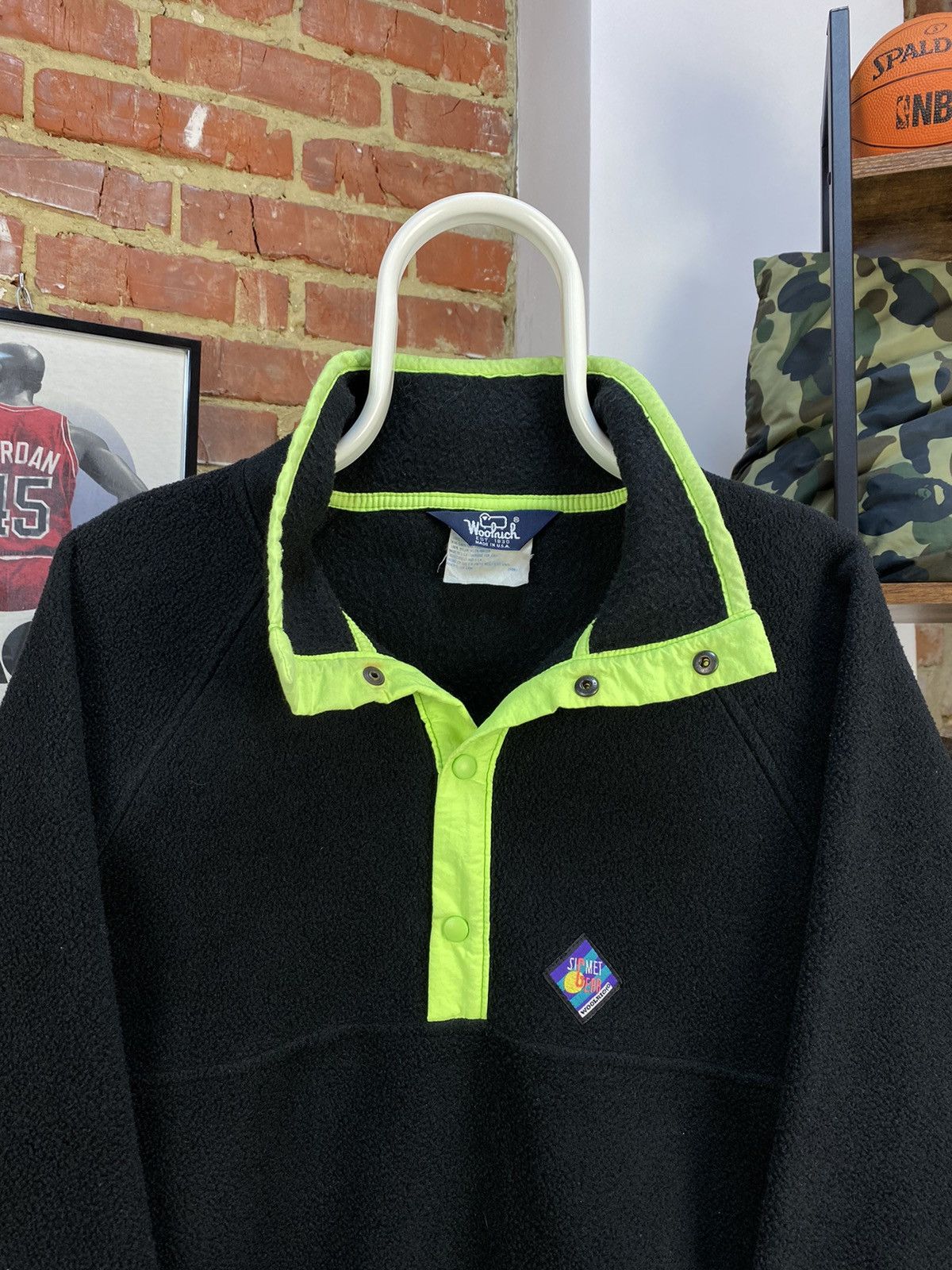 Vintage × Woolrich Woolen Mills WOOLRICH Sigmet Gear Vintage made in USA Fleece Pullover Size US L / EU 52-54 / 3 - 4 Thumbnail