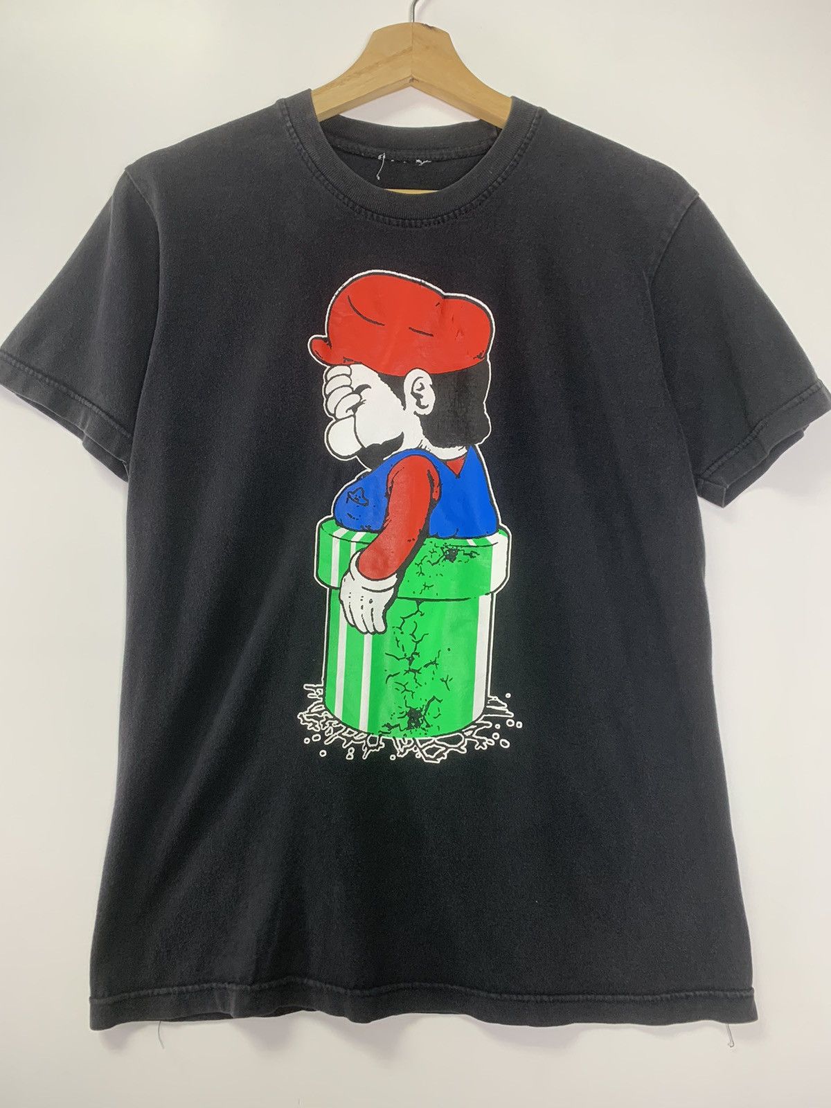 The Game × Vintage Vintage 90s Mario Fail T-shirt Size US S / EU 44-46 / 1 - 2 Thumbnail