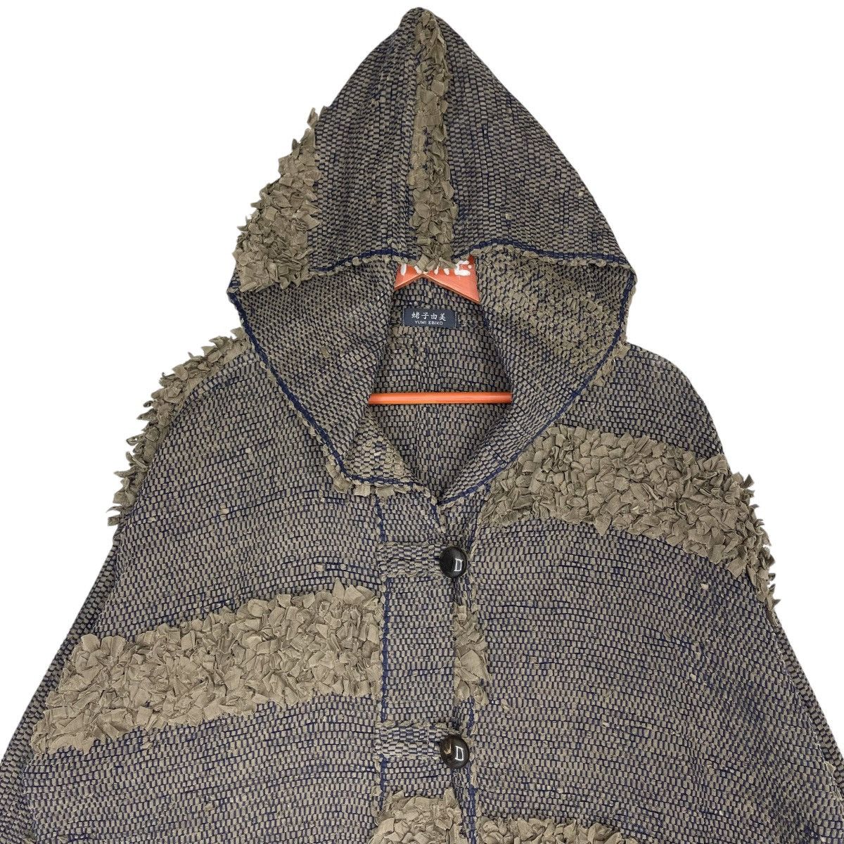 Vintage Yumi Ebiko Patchwork Hoodie Jacket Size XL / US 12-14 / IT 48-50 - 3 Thumbnail