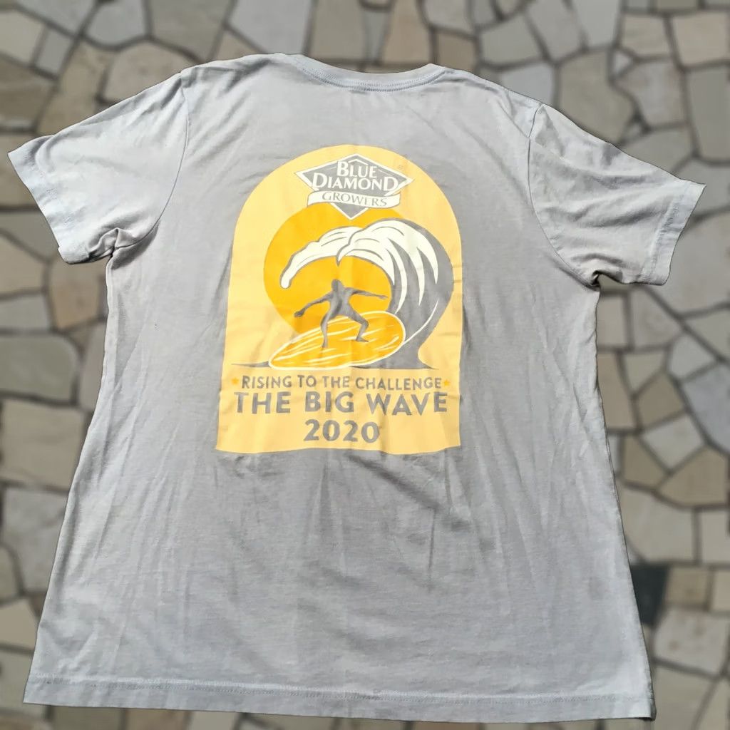 Doublet The Big Wave T-Shirt Surf Skate Men’s XL BLUE GRAY double sided Size US XL / EU 56 / 4 - 1 Thumbnail
