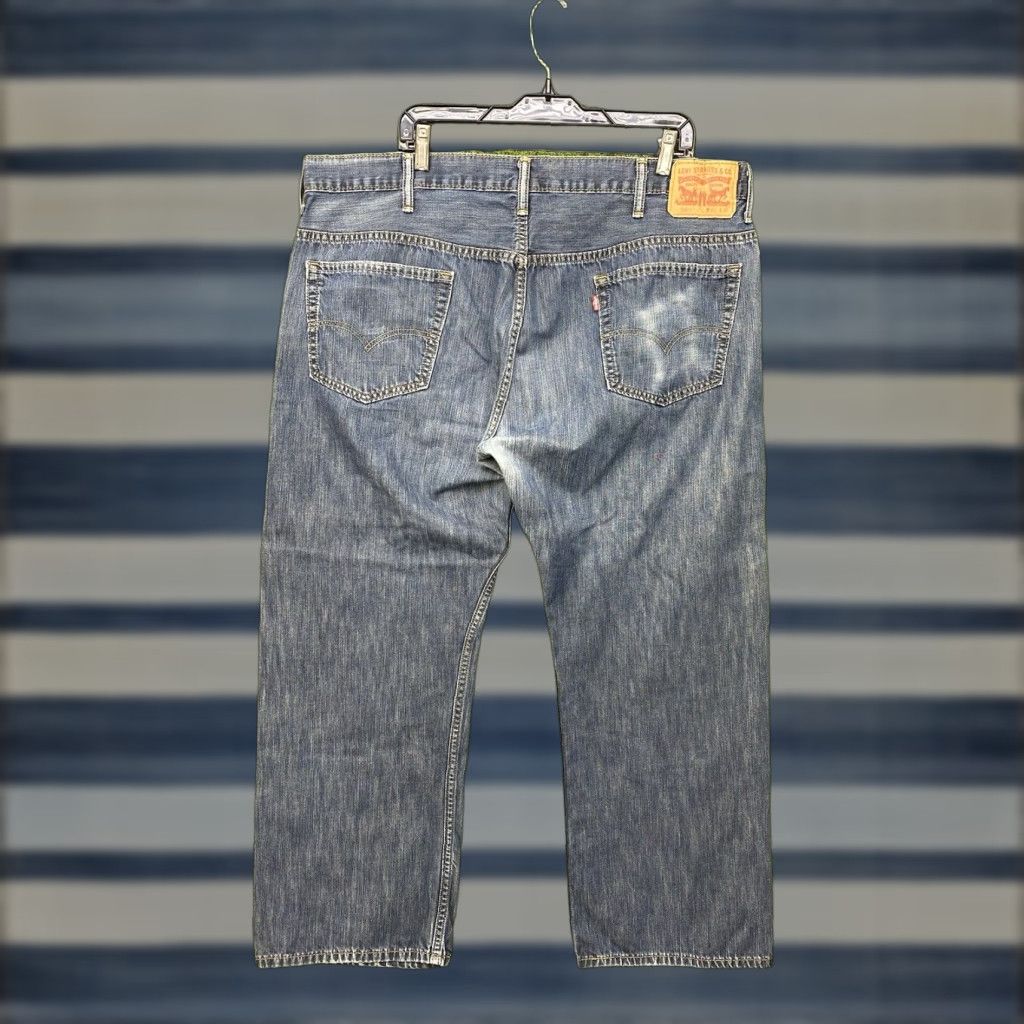 Levi's VINTAGE Levi's 569 Jeans Mens 40x30 Relaxed Straight Dark Wash Blue Denim 5-Pocket Jeans Men Size US 40 / EU 56 - 1 Thumbnail