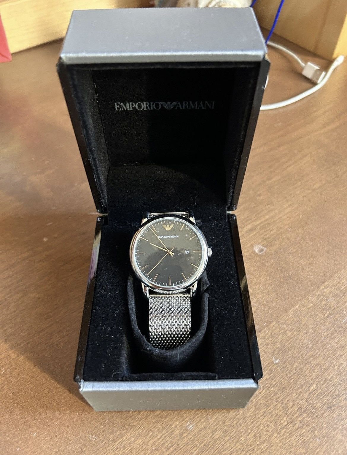Emporio Armani Emporio Armani Silver Watch Size ONE SIZE - 1 Thumbnail